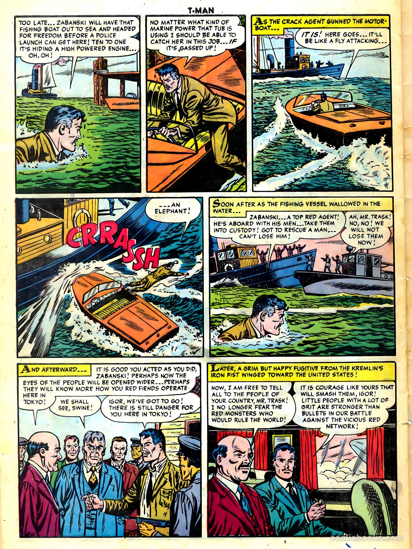 T-Man #24 (1955) — page 32 of 36