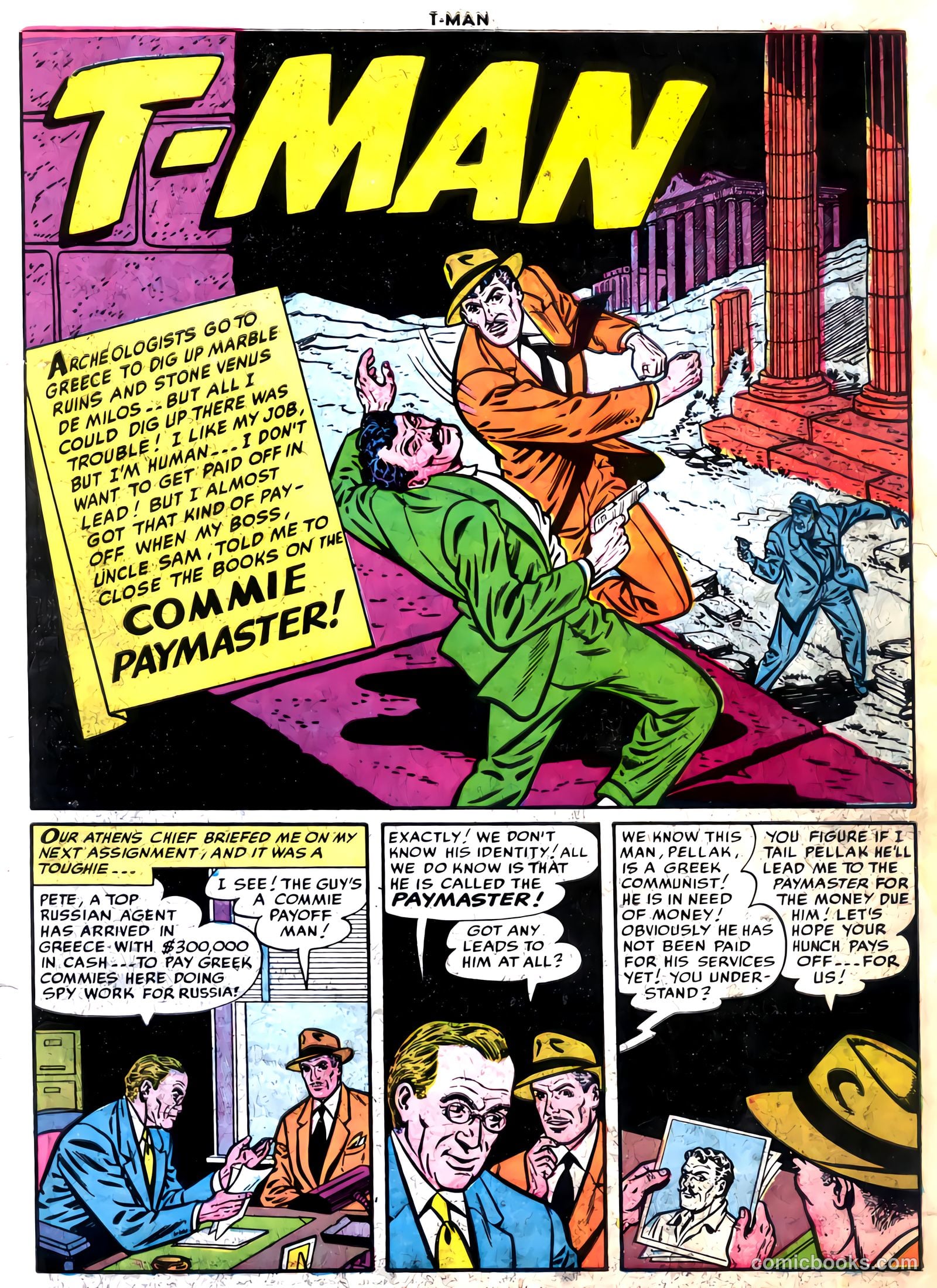 T-Man #28 (1955) — page 3 of 36