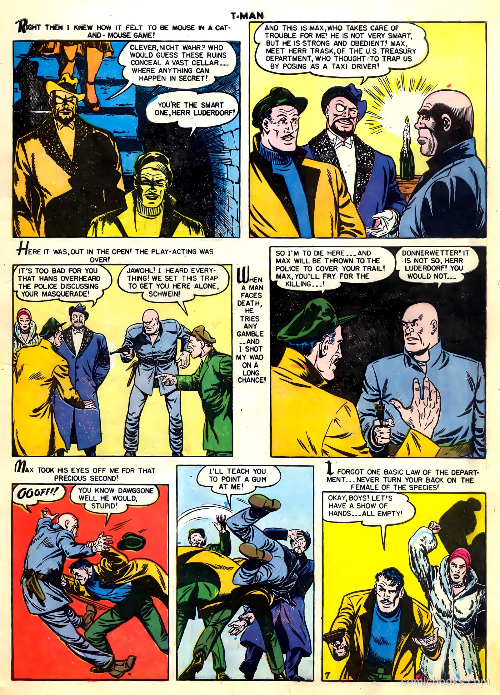 T-Man #29 (1955) — page 9 of 36