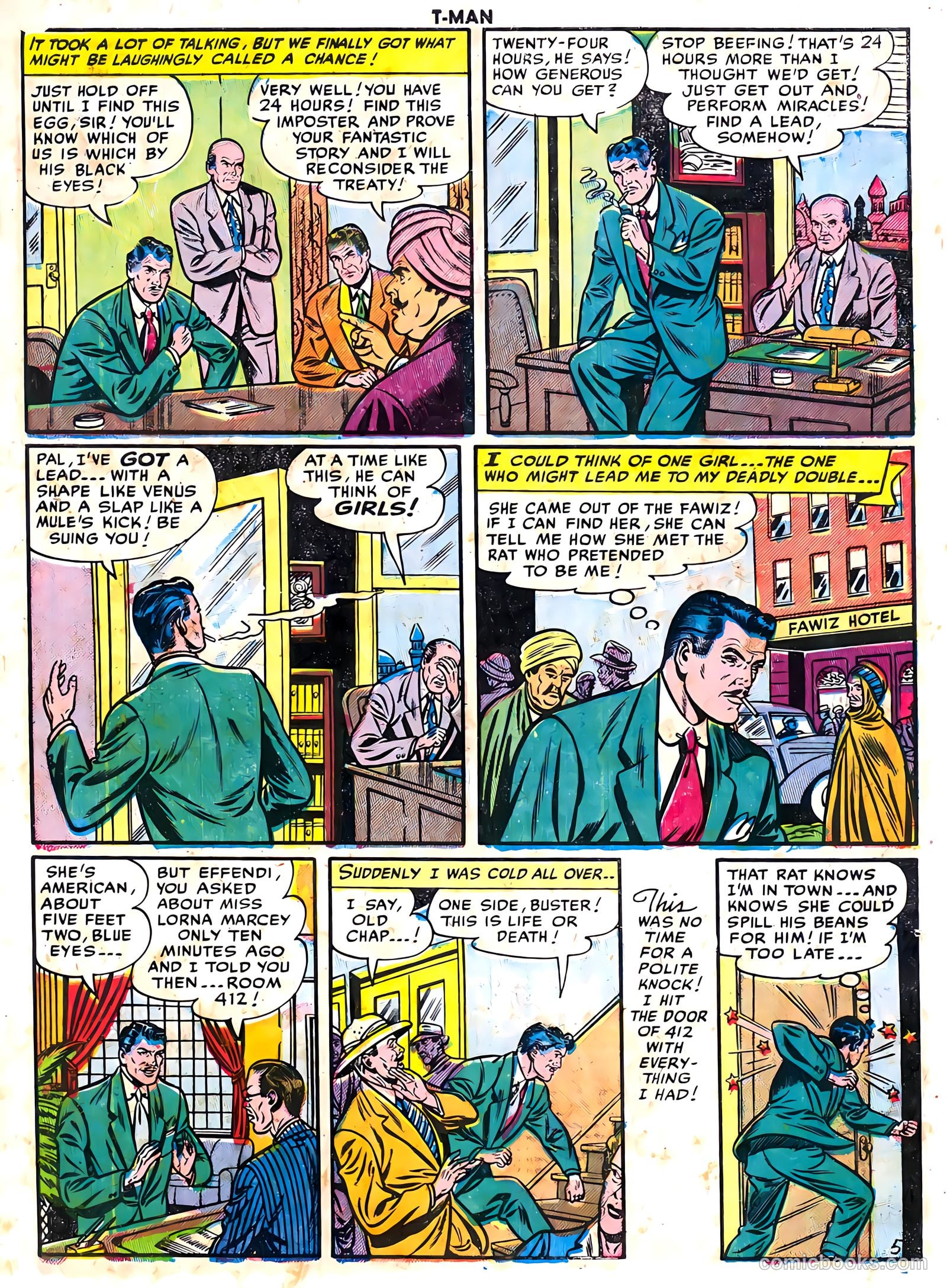 T-Man #3 (1952) — page 7 of 36
