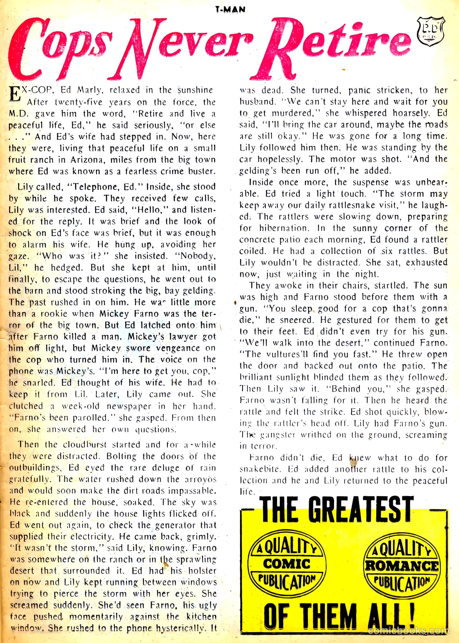 T-Man #30 (1955) — page 25 of 36