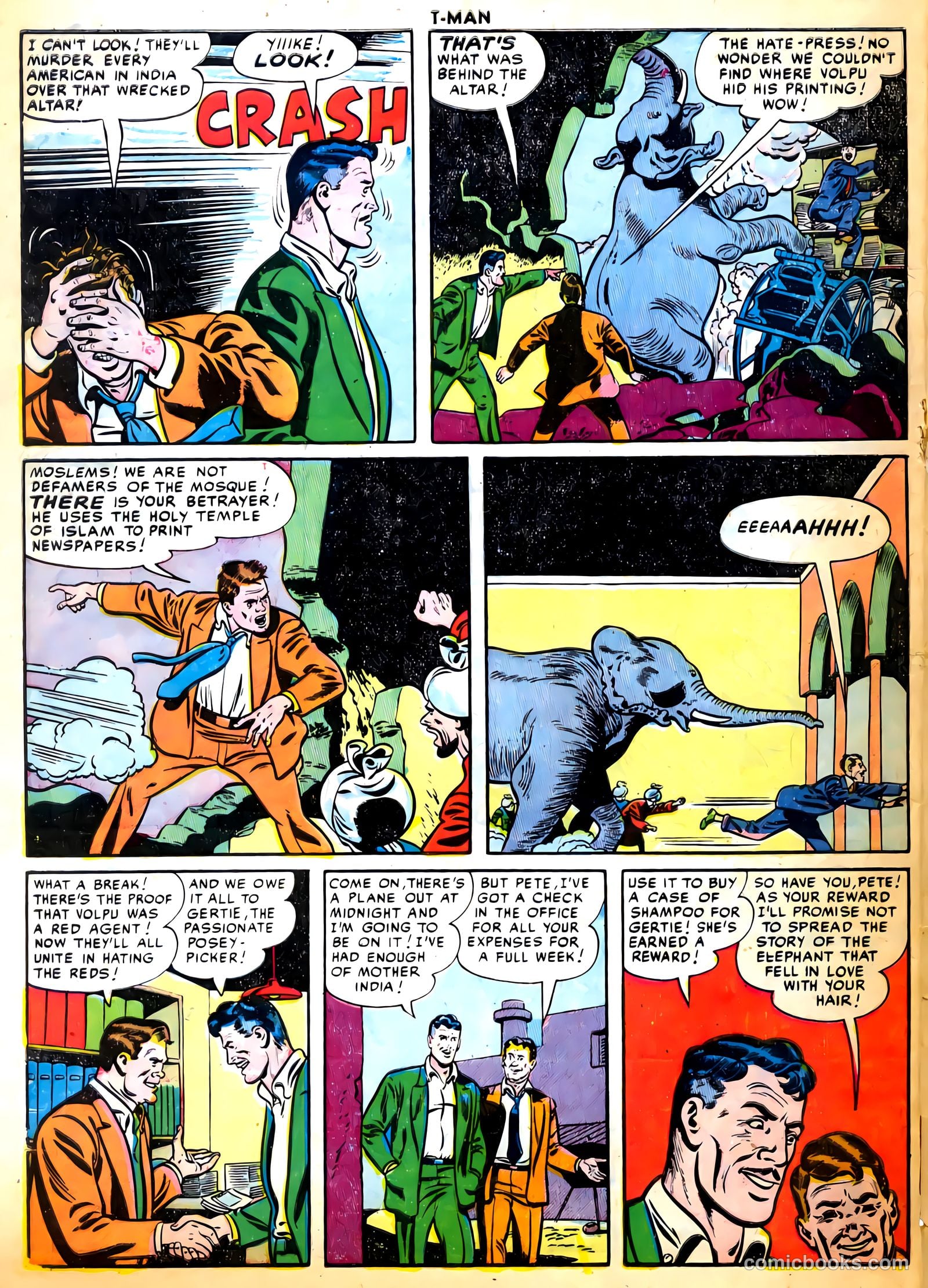 T-Man #30 (1955) — page 32 of 36