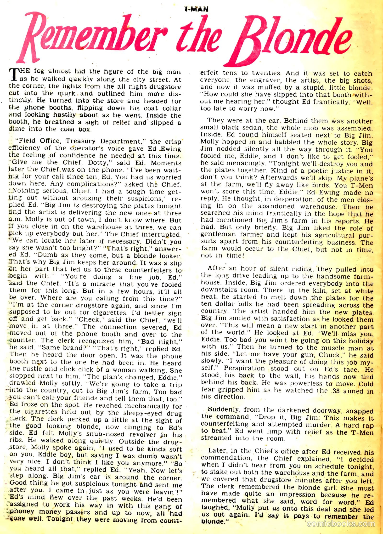 T-Man #31 (1956) — page 28 of 36