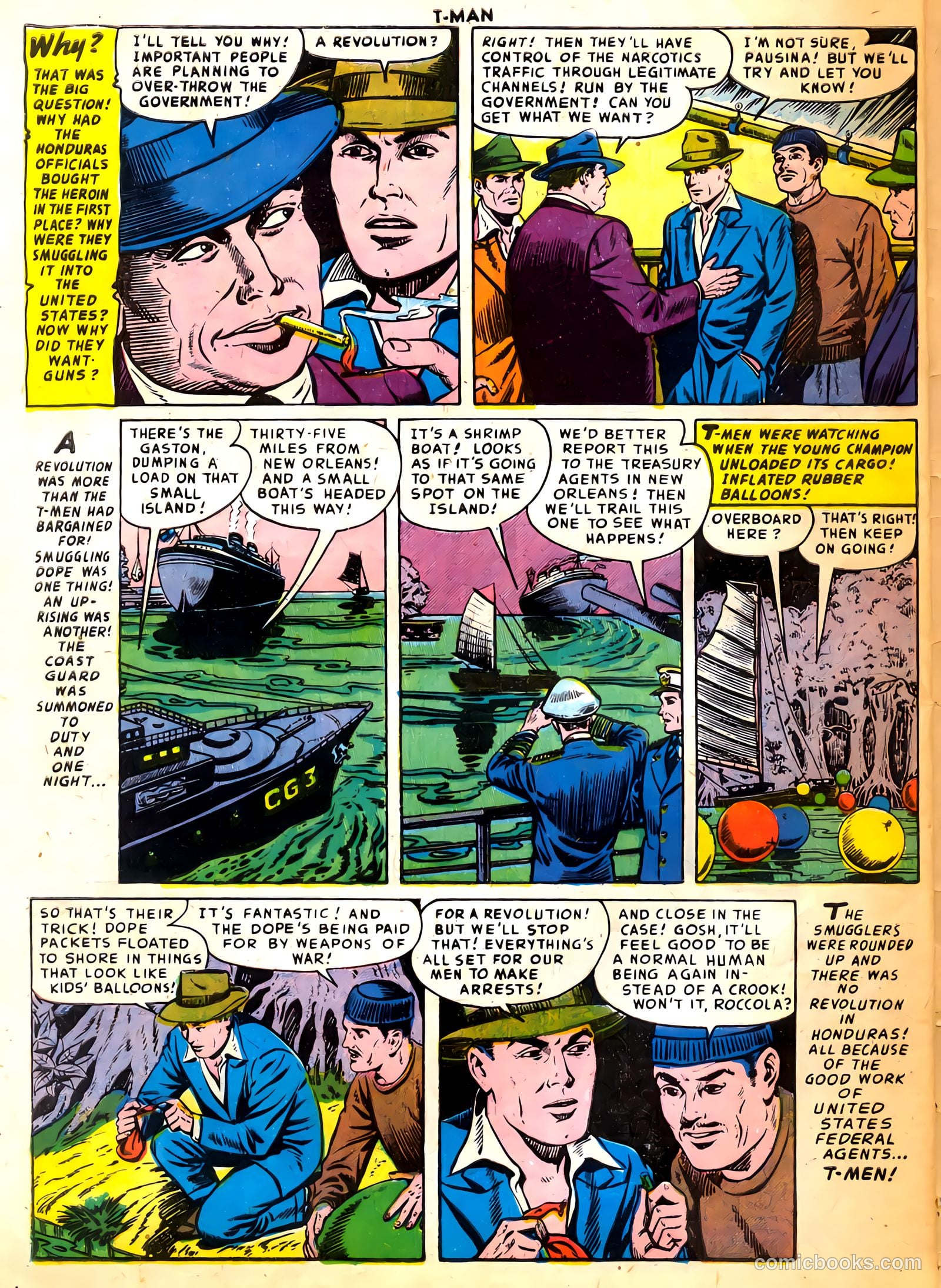 T-Man #31 (1956) — page 32 of 36