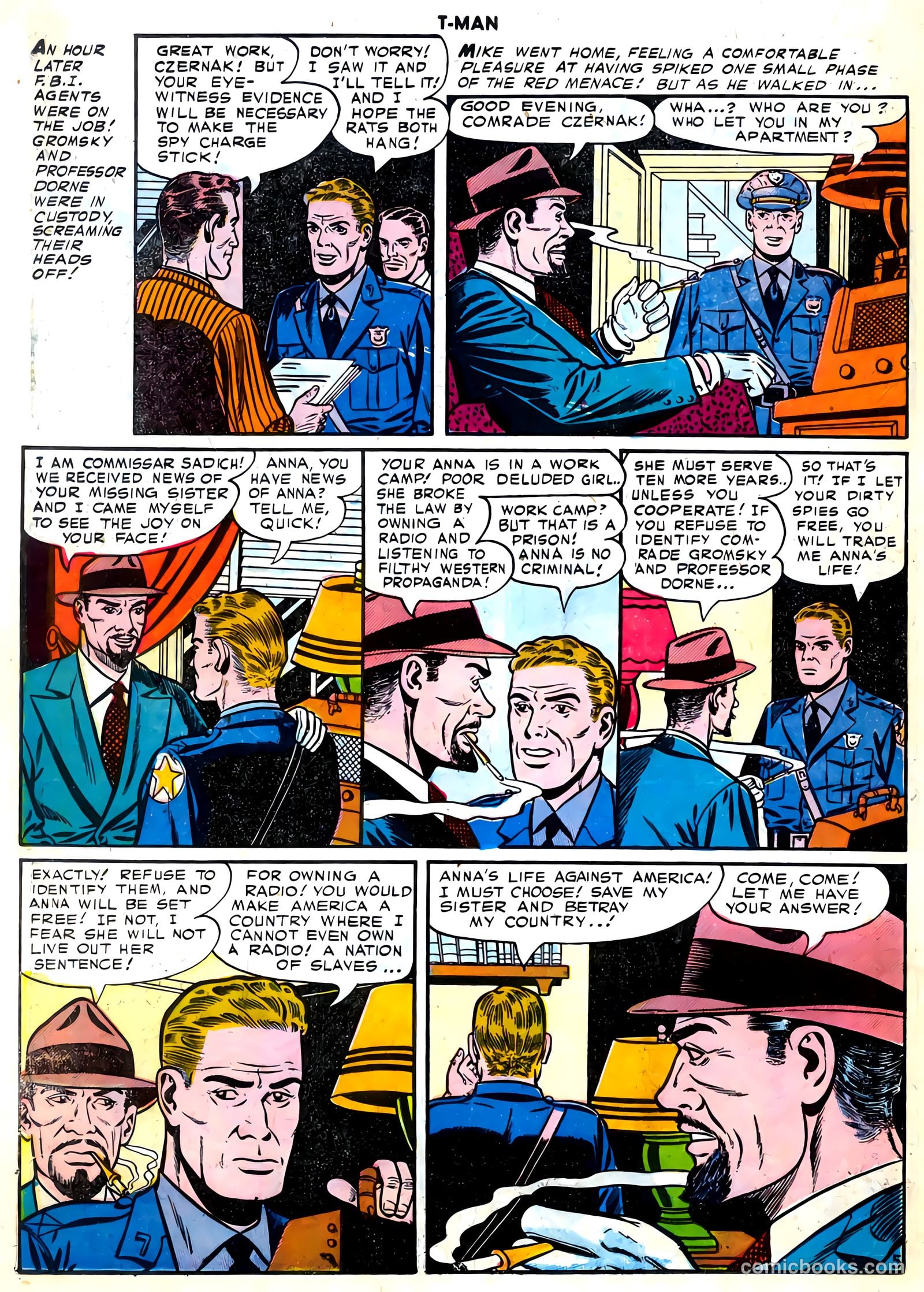 T-Man #32 (1956) — page 22 of 36