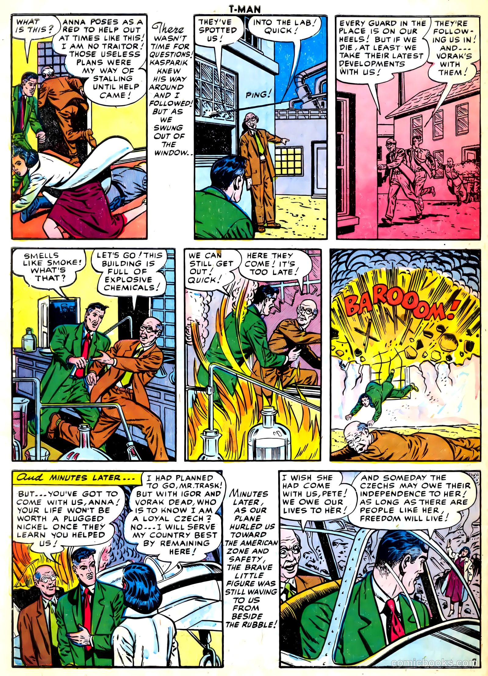 T-Man #32 (1956) — page 32 of 36
