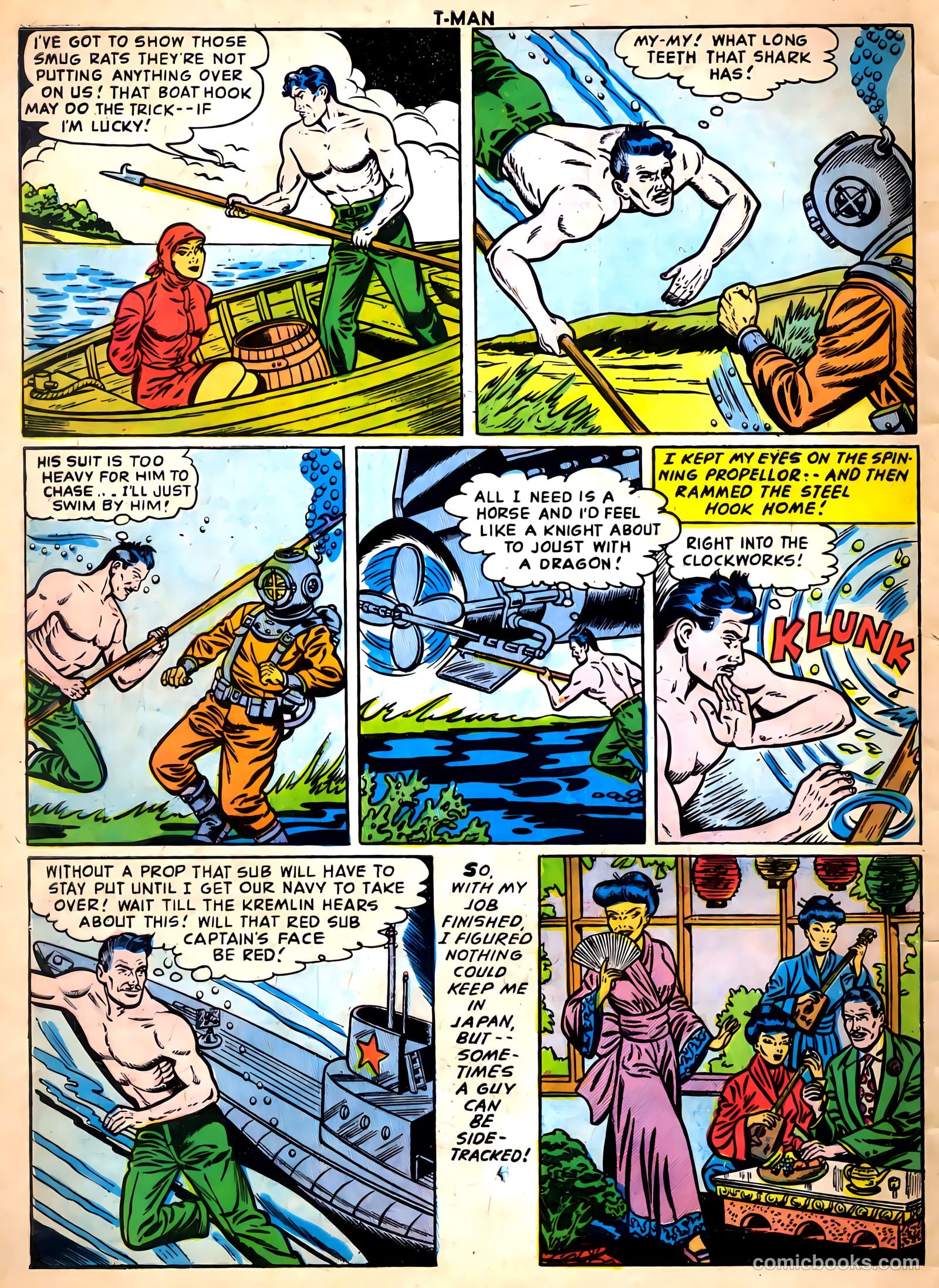 T-Man #33 (1956) — page 32 of 36