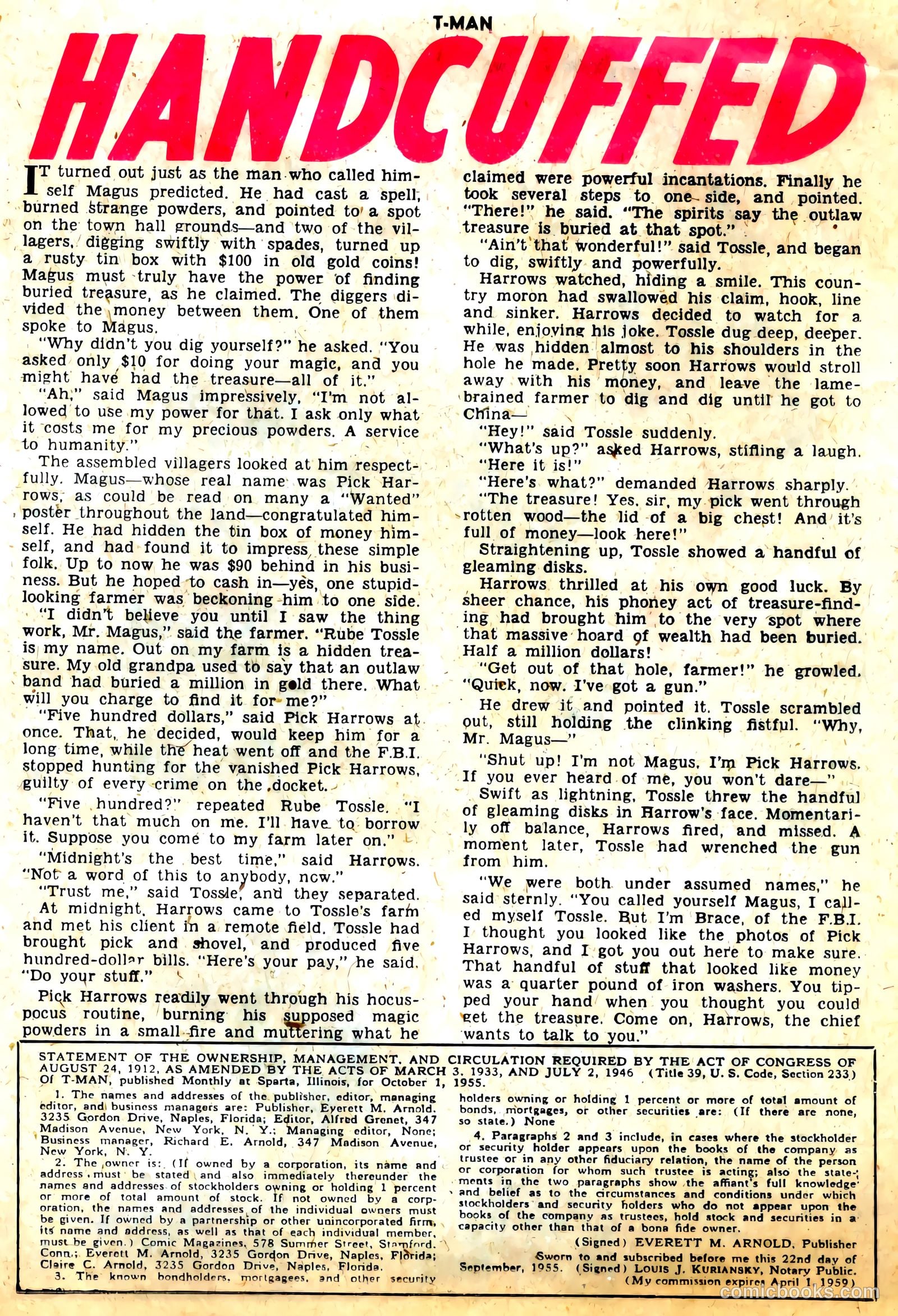 T-Man #34 (1956) — page 25 of 36