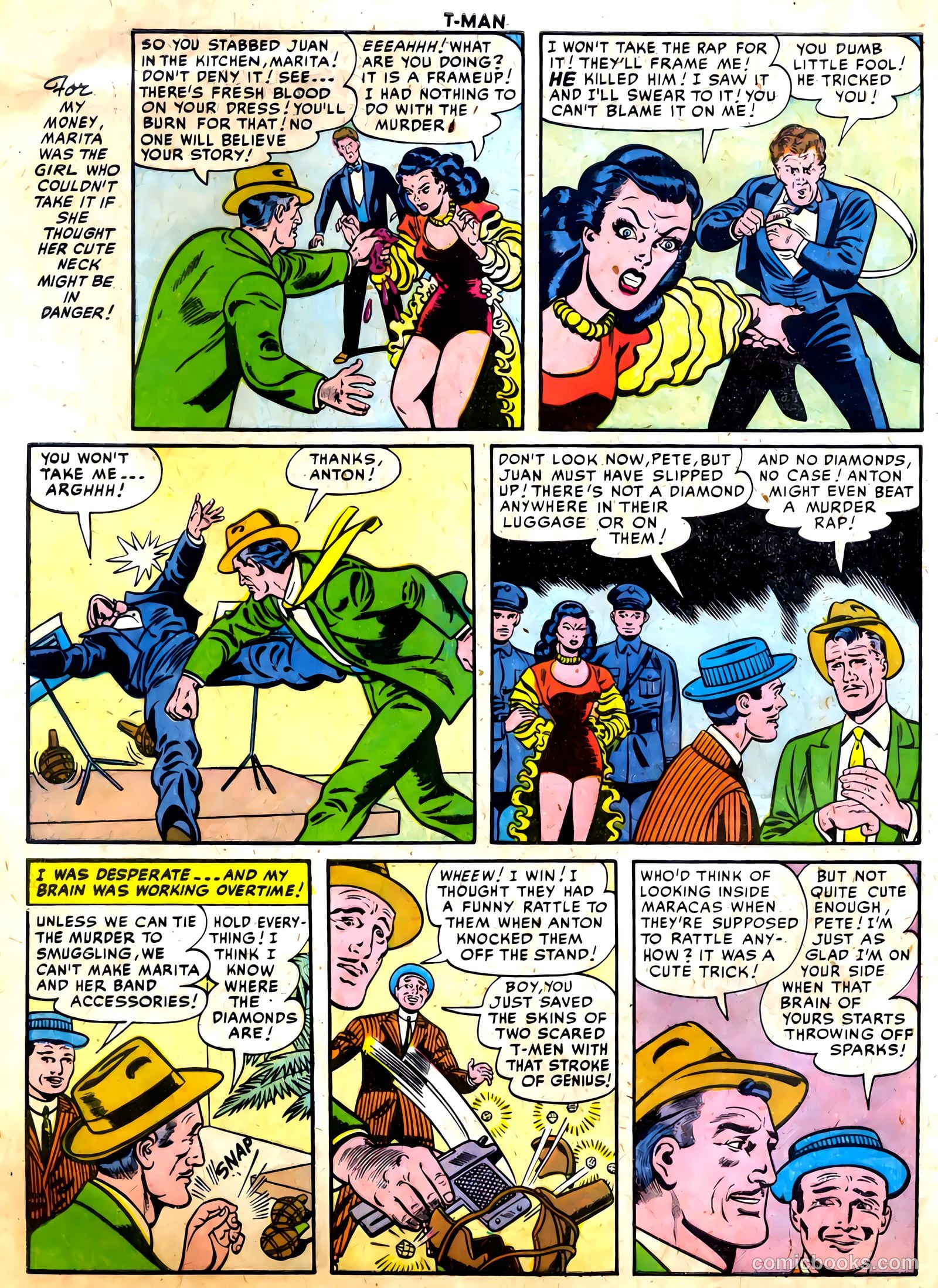 T-Man #34 (1956) — page 32 of 36