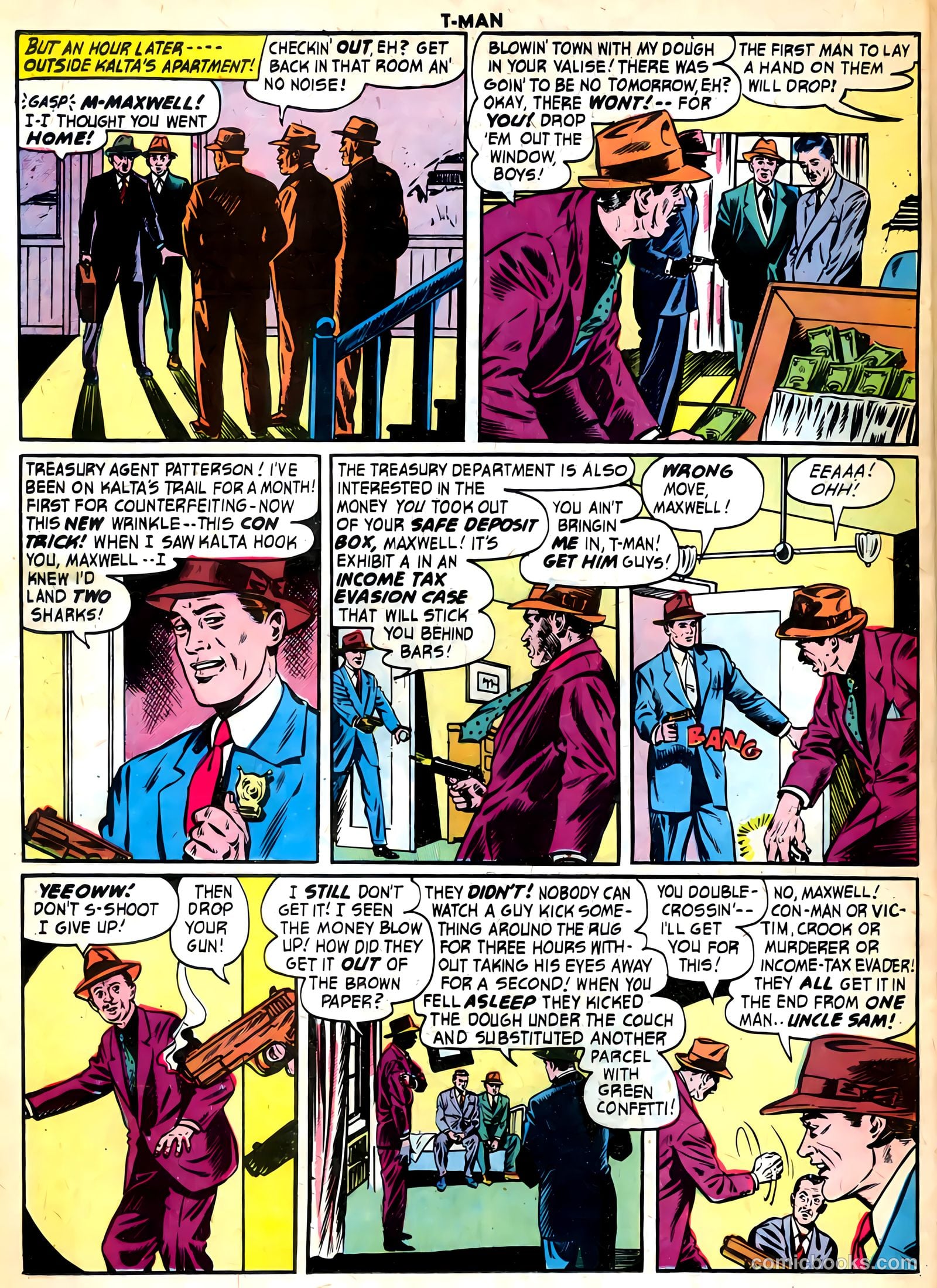T-Man #35 (1956) — page 22 of 36