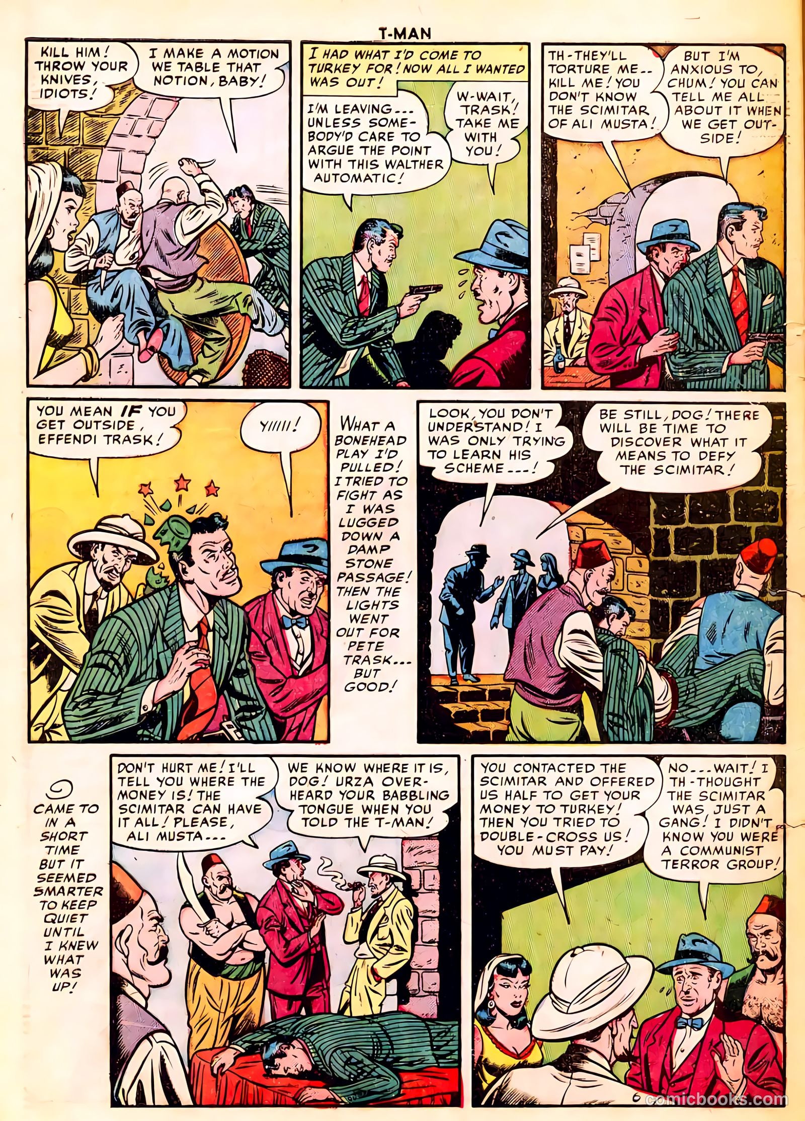 T-Man #4 (1952) — page 32 of 36