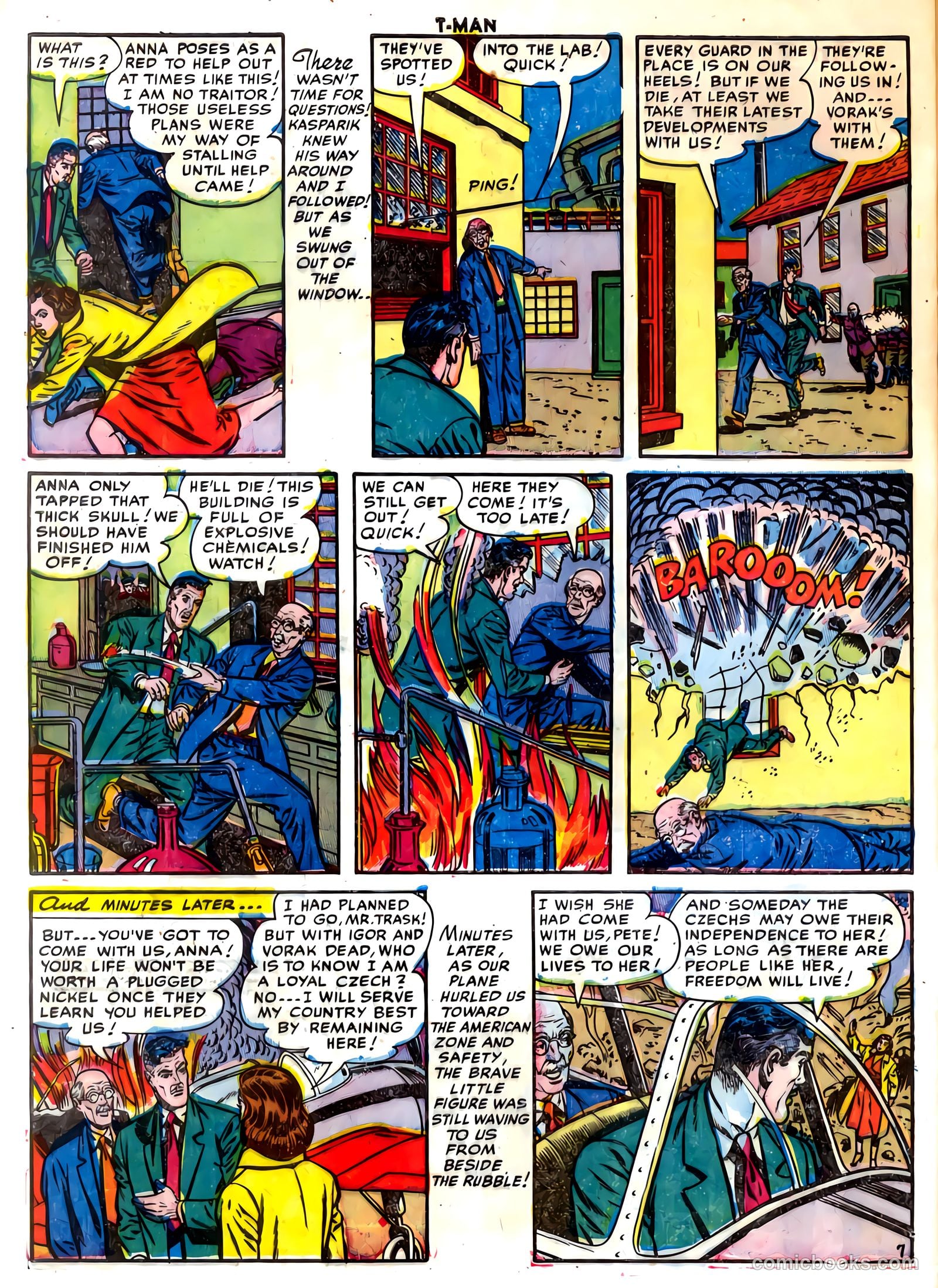 T-Man #5 (1952) — page 32 of 36