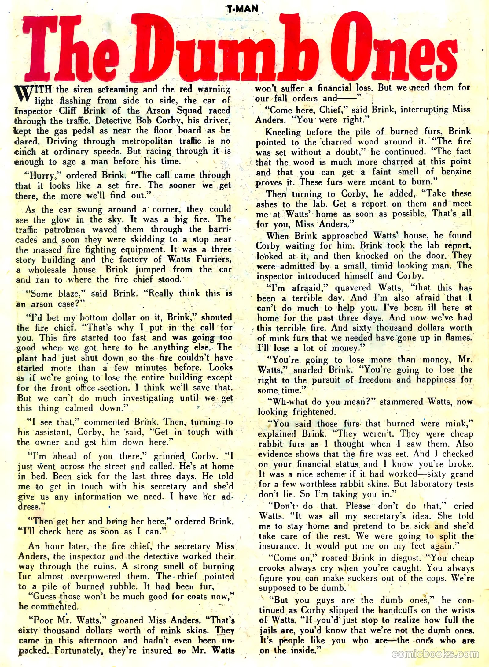 T-Man #6 (1952) — page 26 of 36