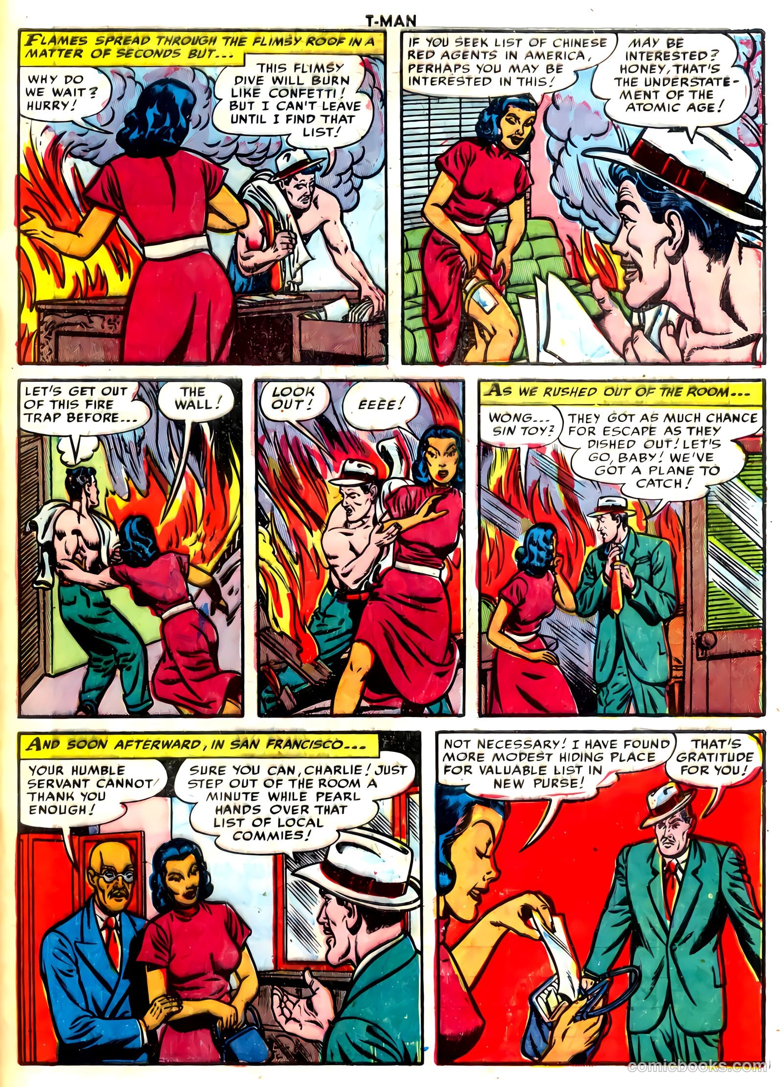 T-Man #7 (1952) — page 33 of 36