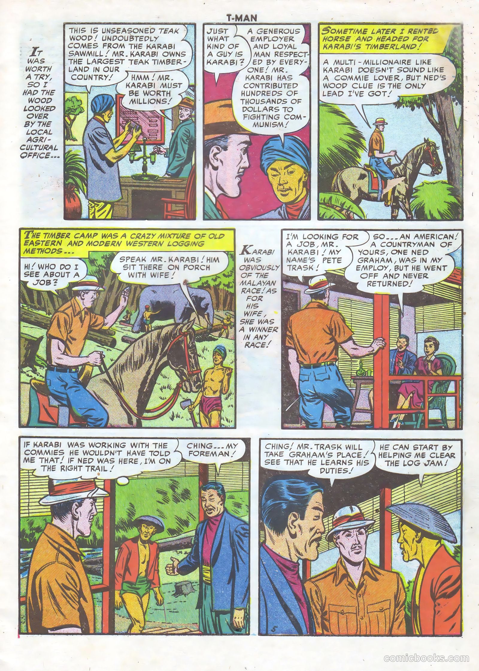 T-Man #8 (1952) — page 7 of 36
