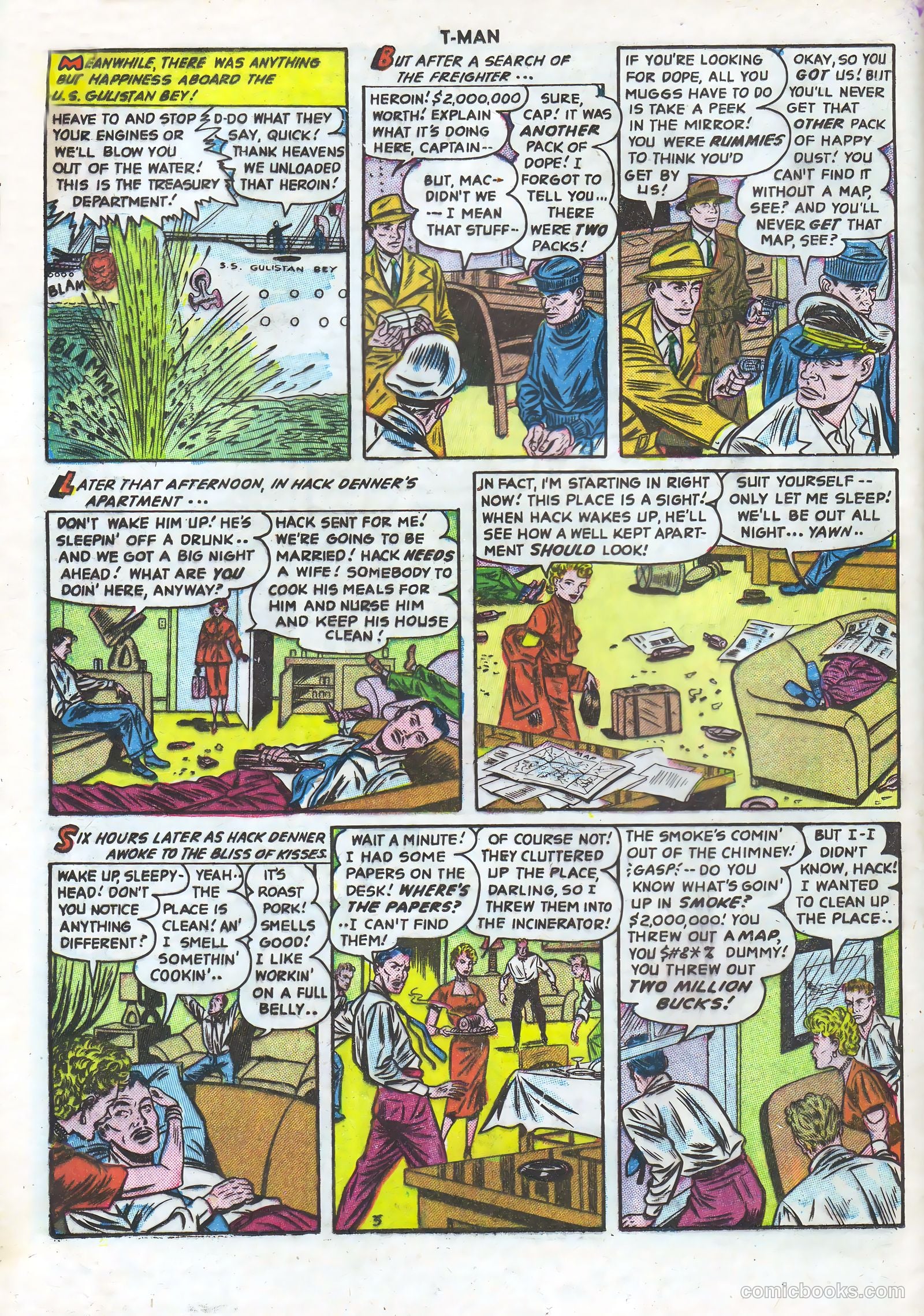 T-Man #8 (1952) — page 16 of 36