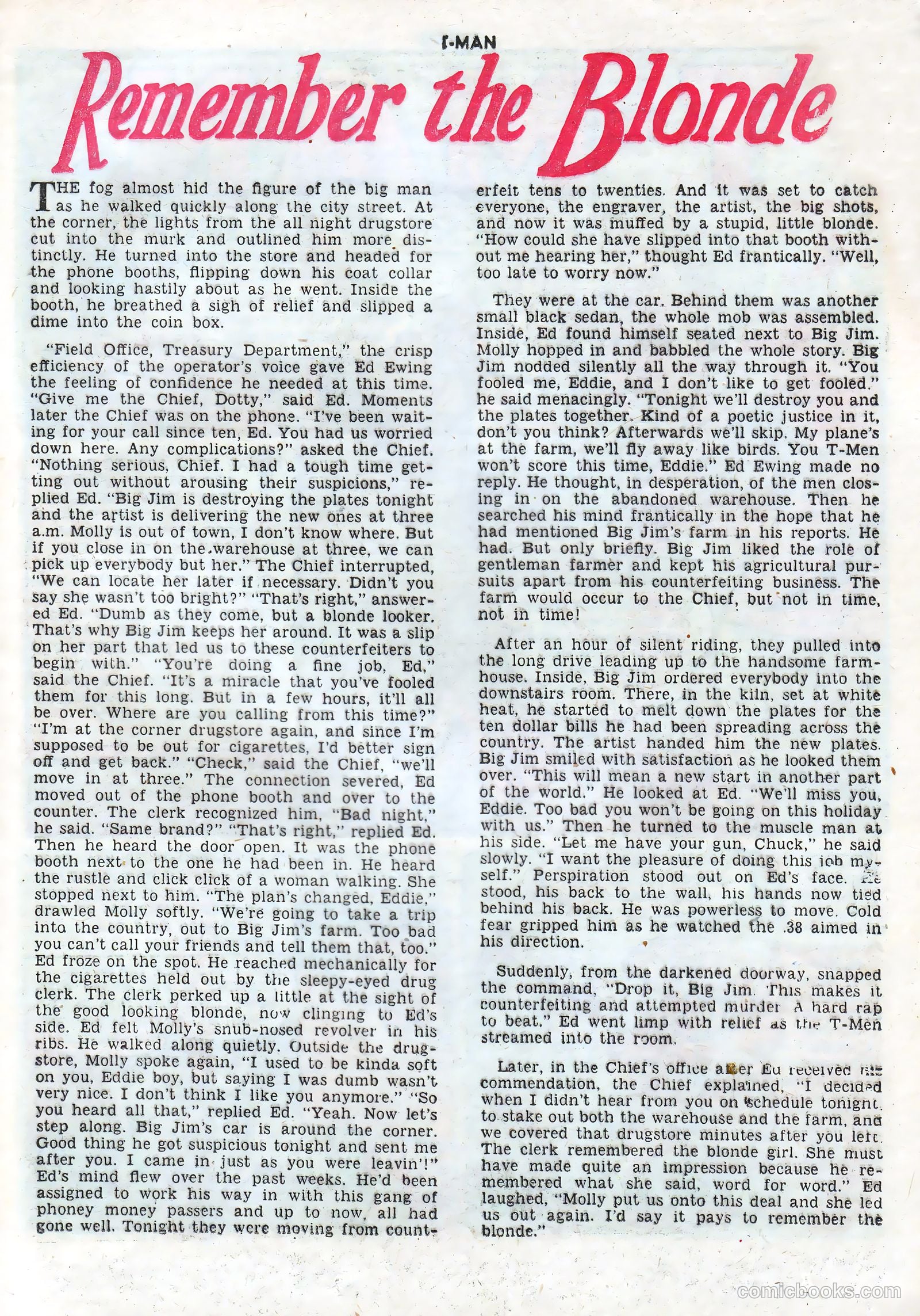 T-Man #8 (1952) — page 25 of 36