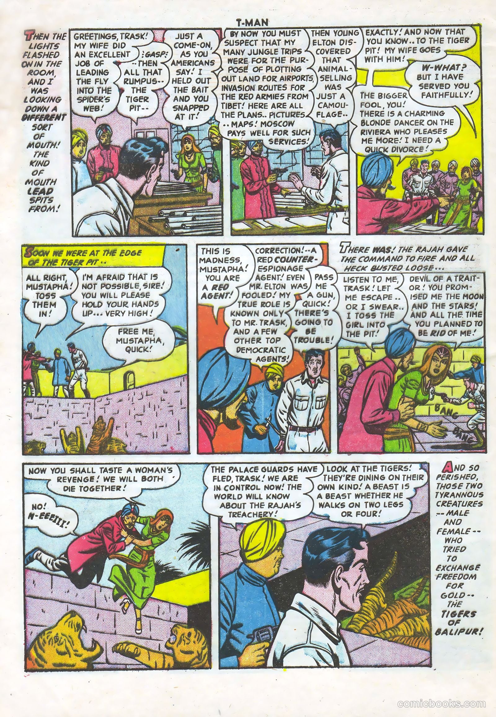 T-Man #8 (1952) — page 32 of 36