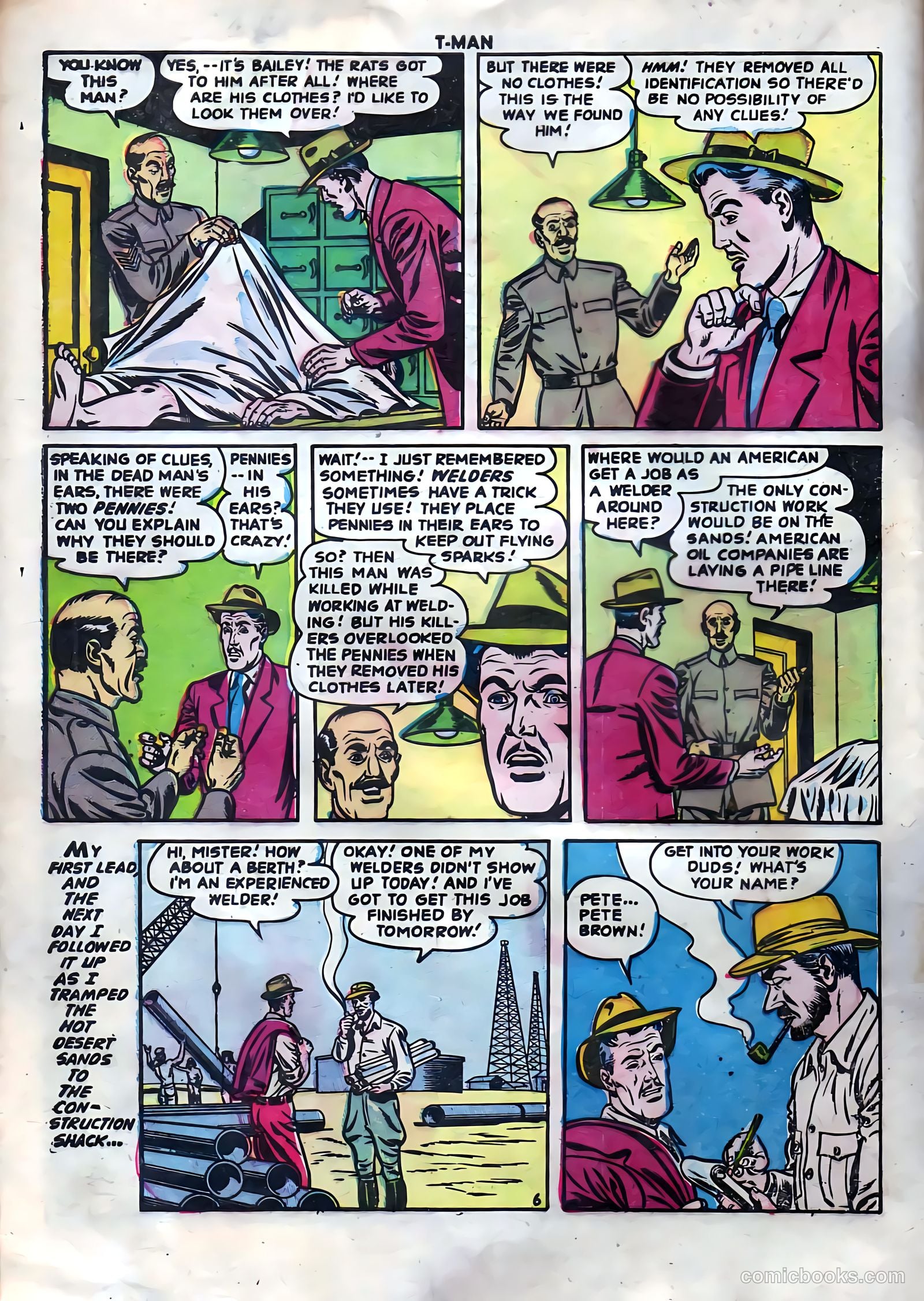 T-Man #9 (1953) — page 8 of 36