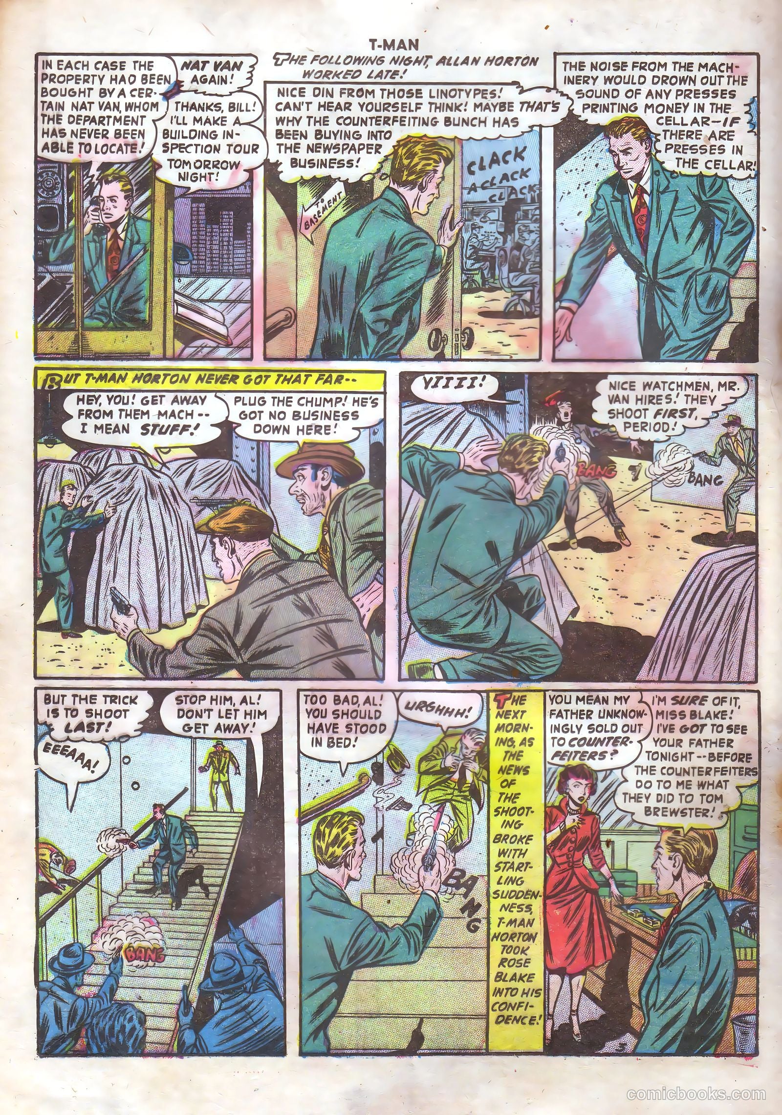 T-Man #9 (1953) — page 16 of 36