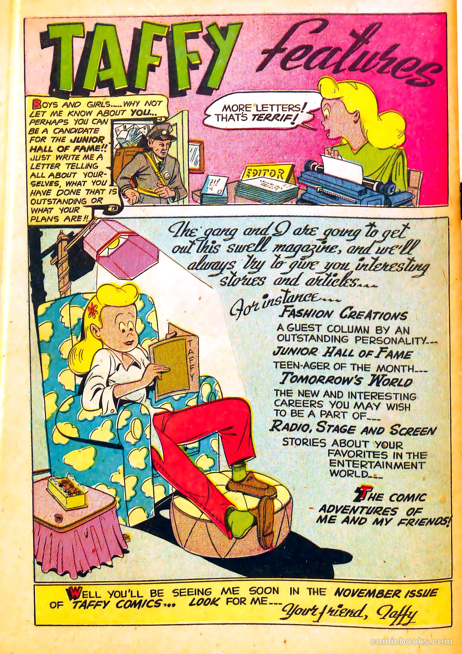 Taffy Comics #4 (1946) — page 49 of 51