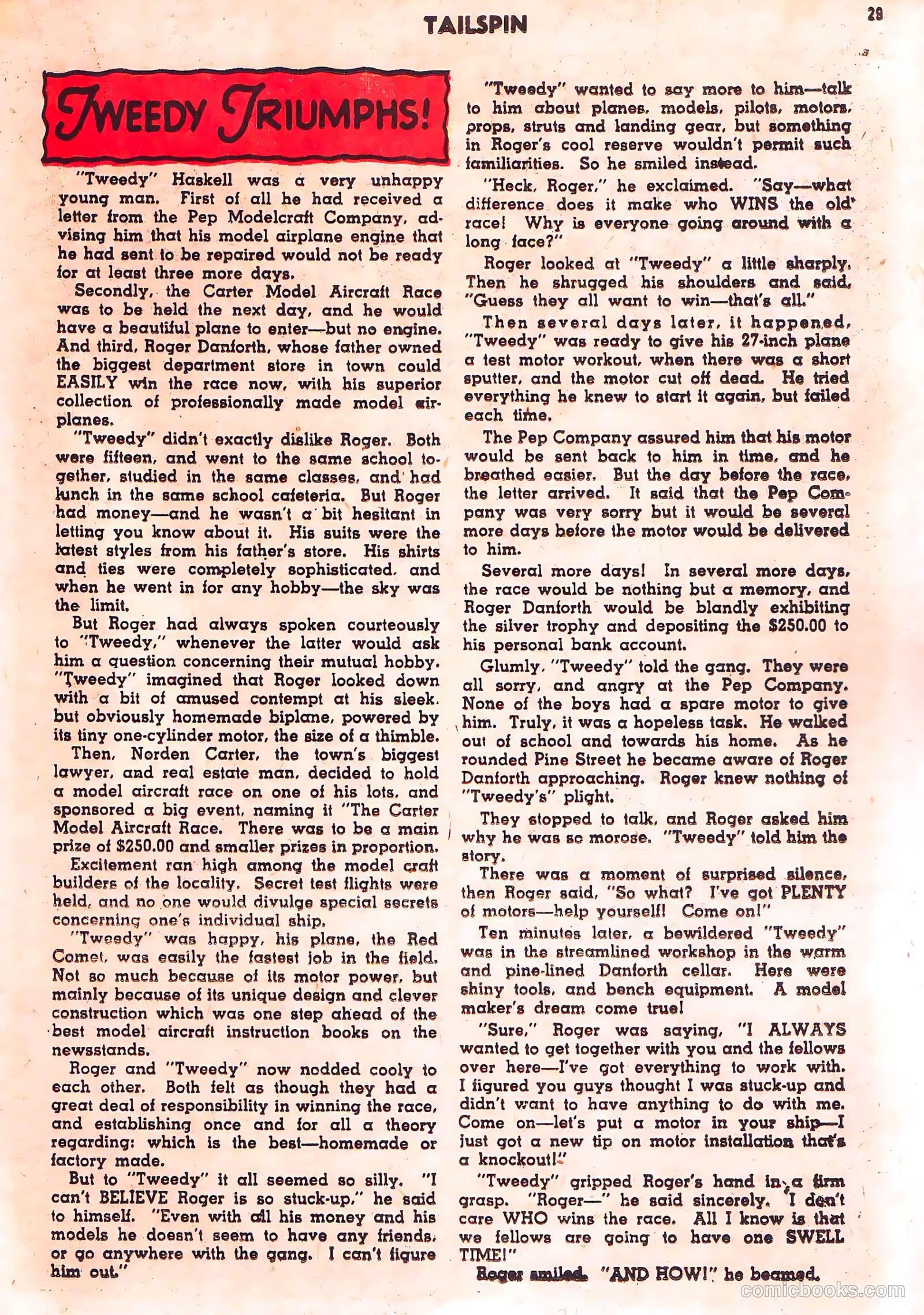 Tailspin Comics #1 (1944) — page 31 of 53