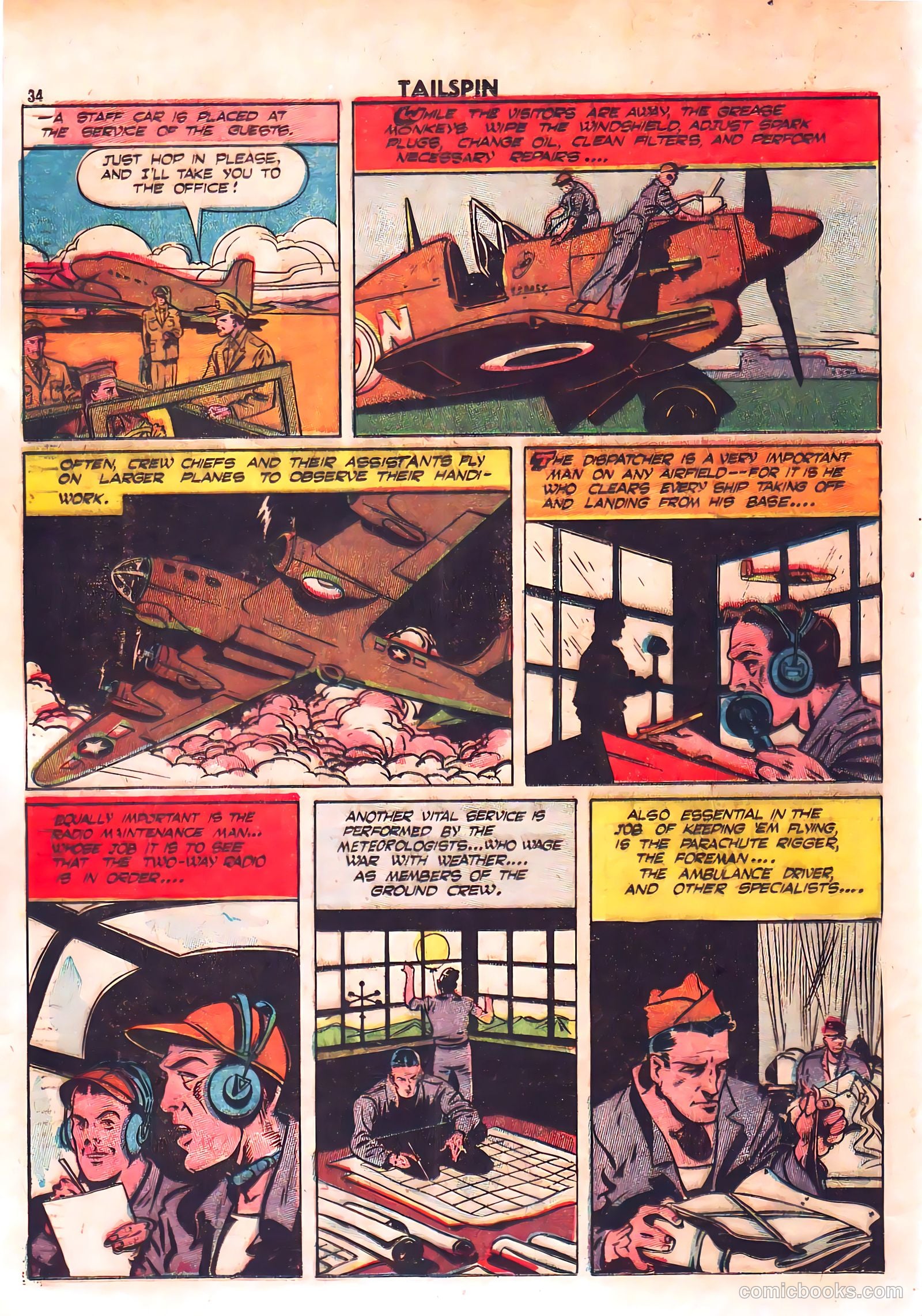 Tailspin Comics #1 (1944) — page 36 of 53