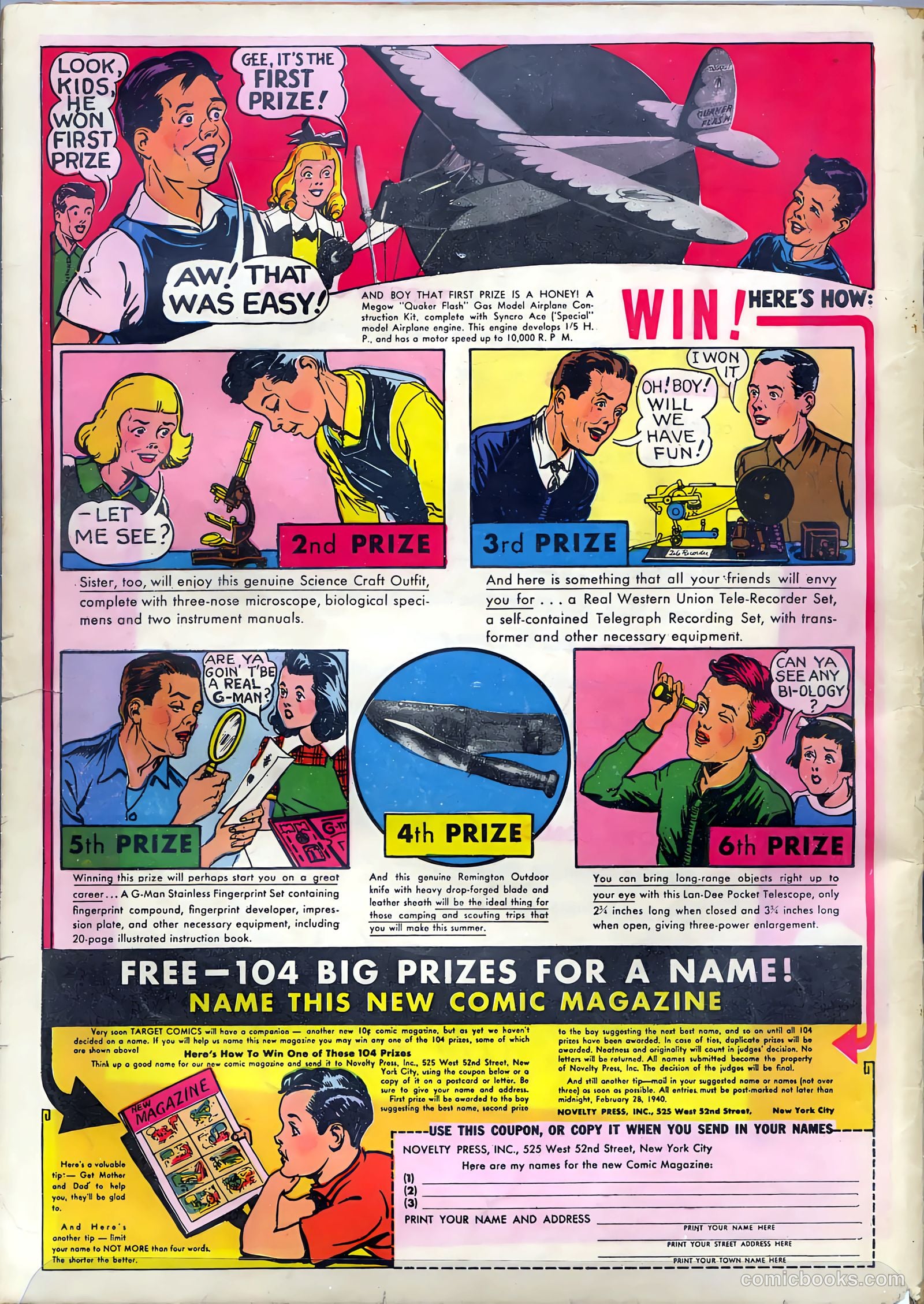 Target Comics #1 (1942) — page 68 of 69