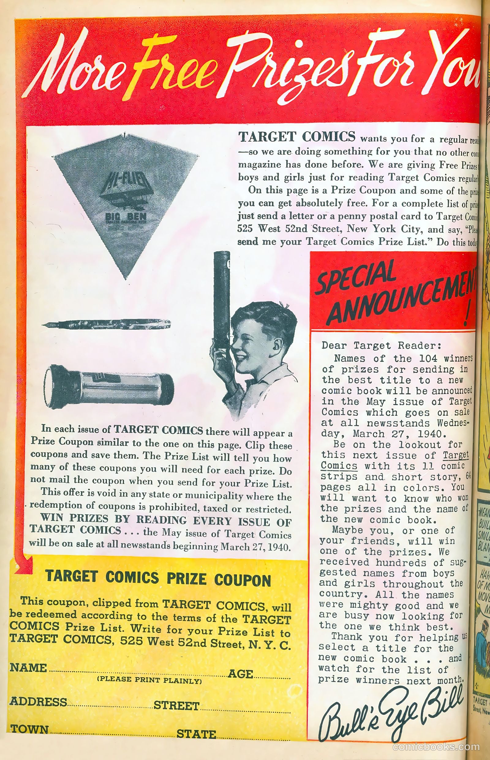 Target Comics #3 (1948) — page 2 of 70