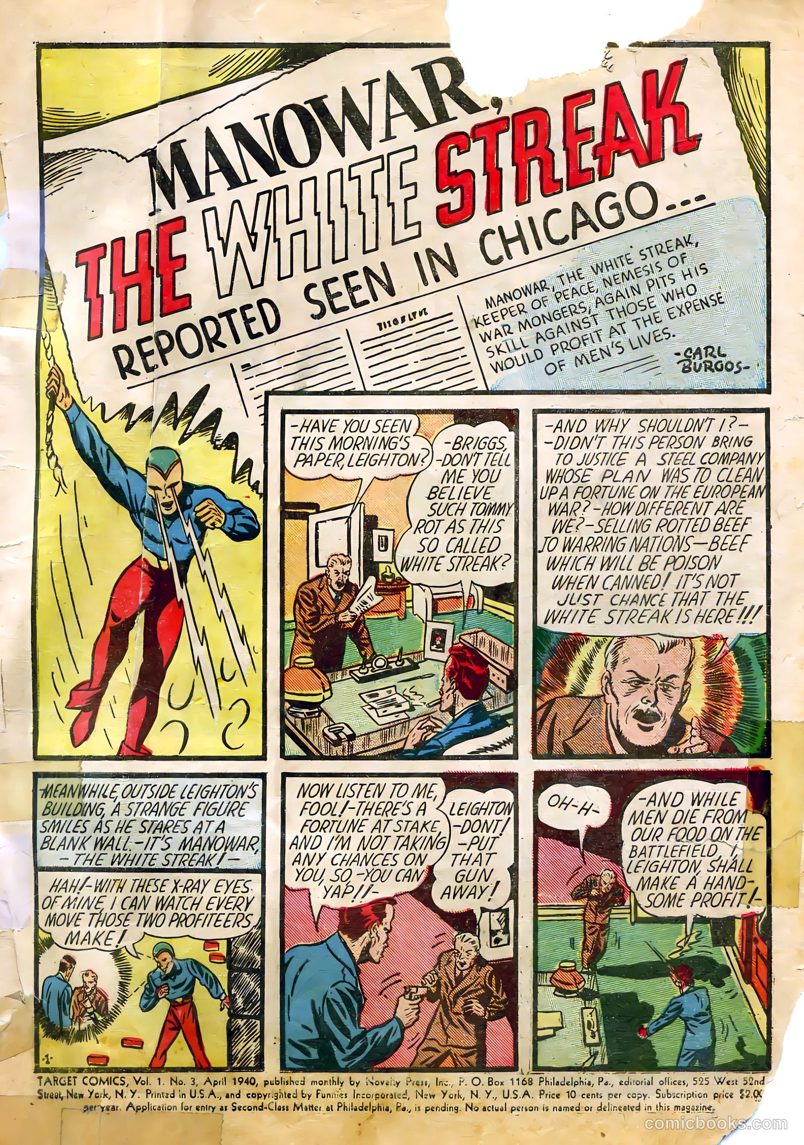 Target Comics #3 (1948) — page 3 of 70