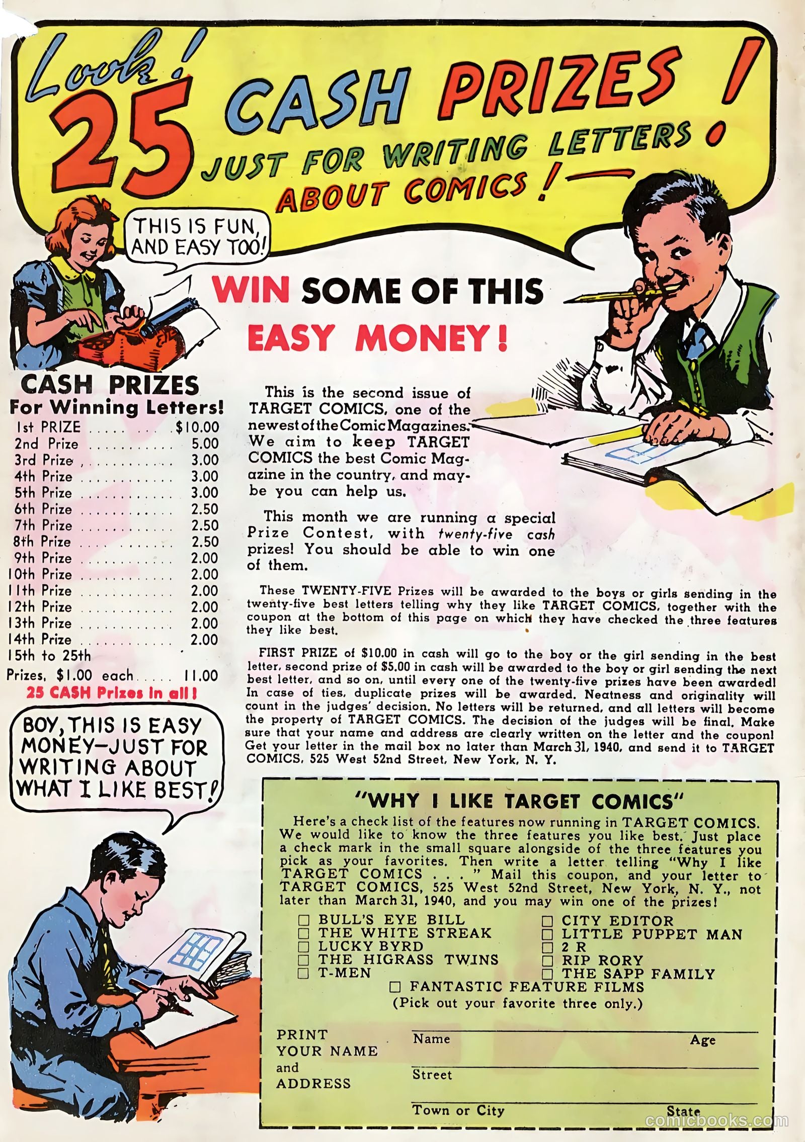 Target Comics #3 (1948) — page 69 of 70