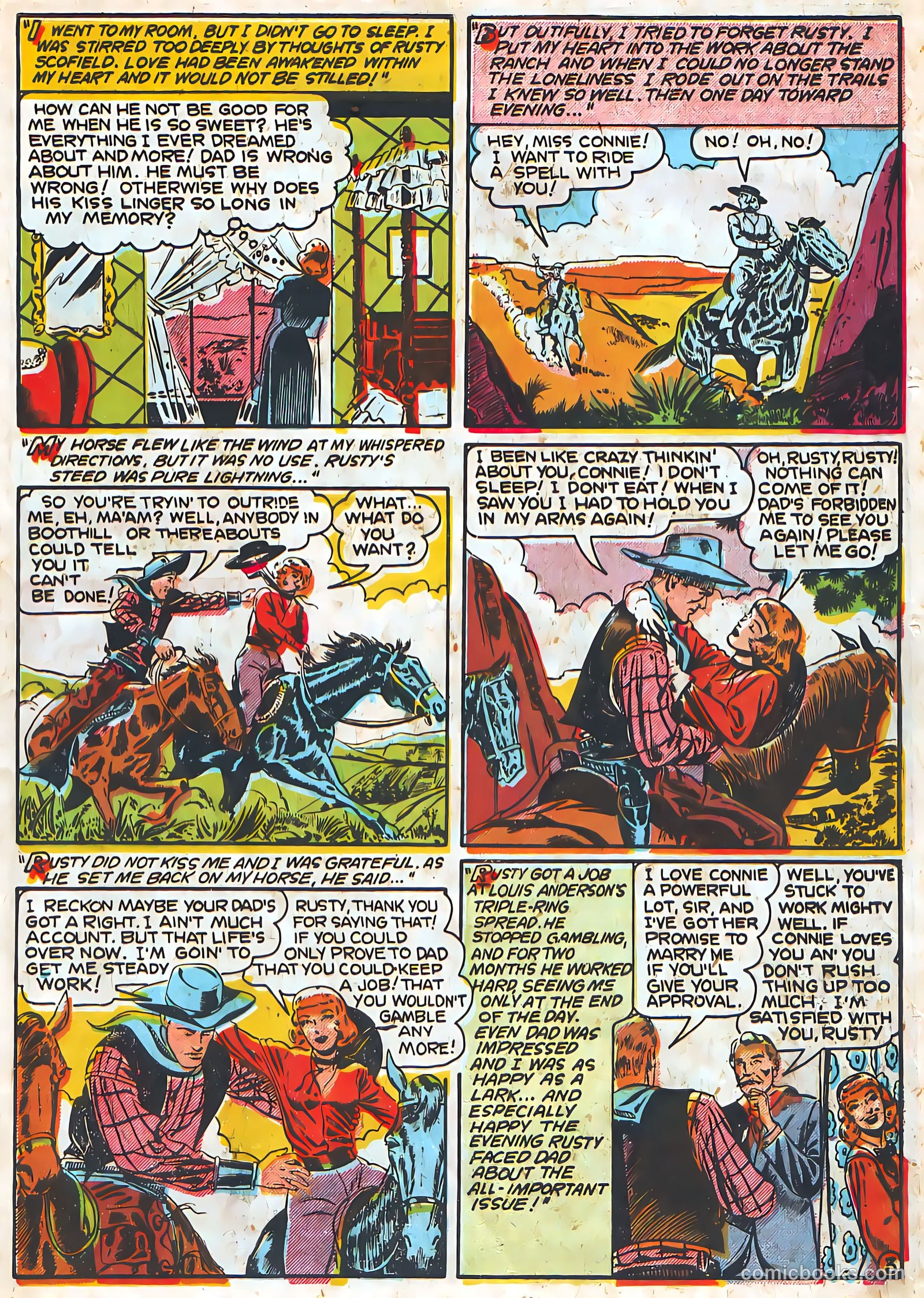Target Western Romances #106 (1949) — page 5 of 36