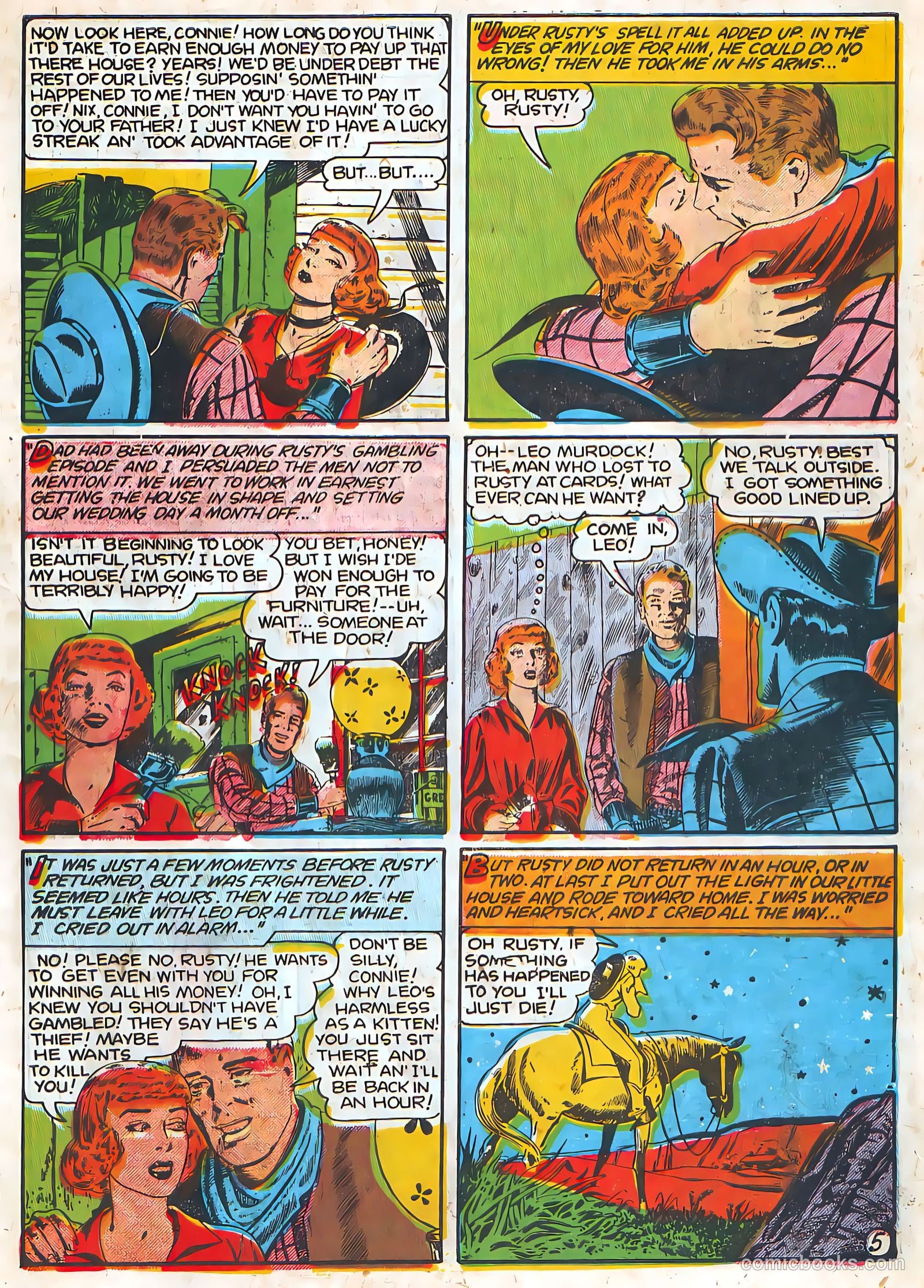 Target Western Romances #106 (1949) — page 7 of 36