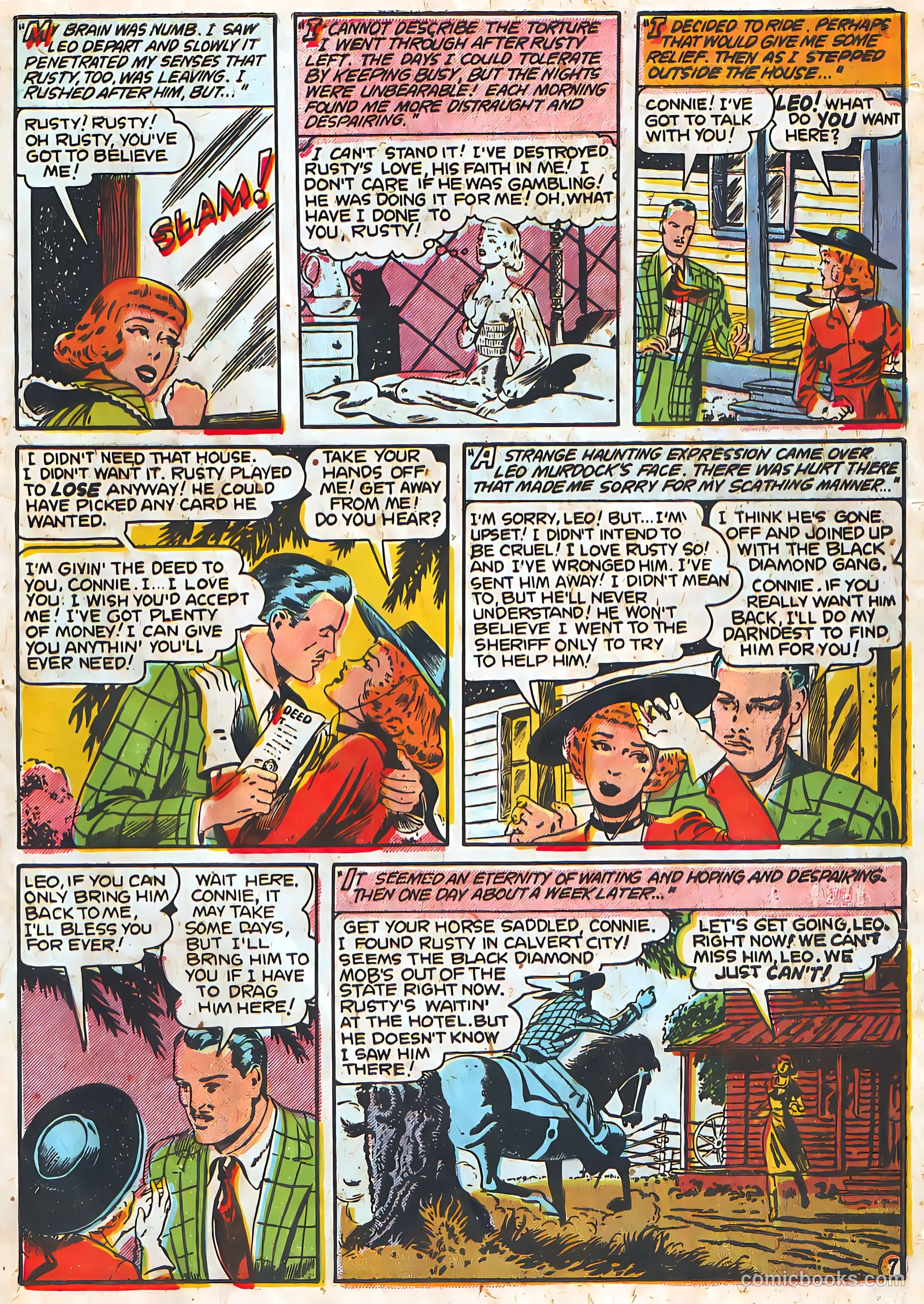Target Western Romances #106 (1949) — page 9 of 36