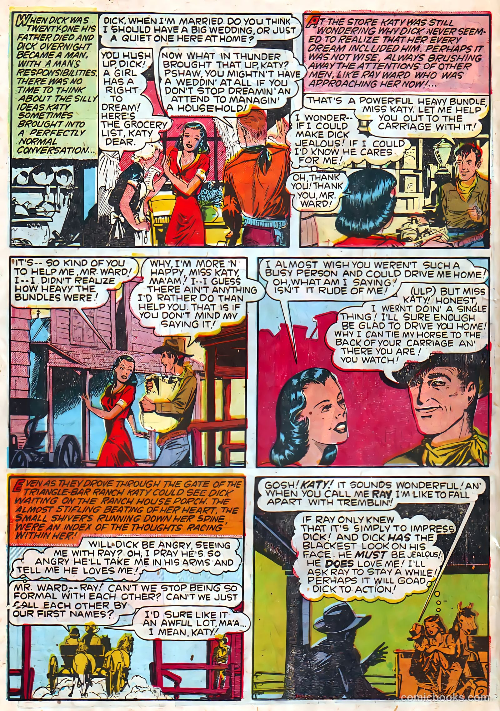 Target Western Romances #106 (1949) — page 22 of 36