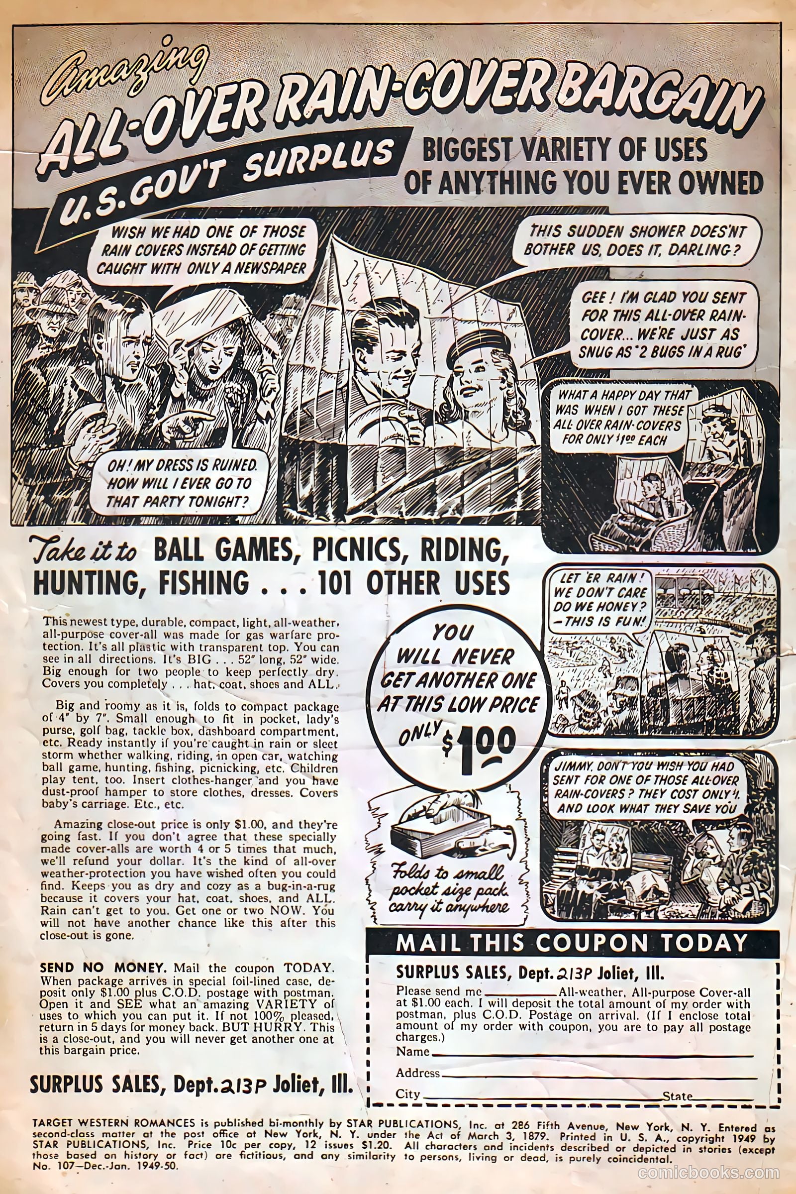 Target Western Romances #107 (1949) — page 2 of 36