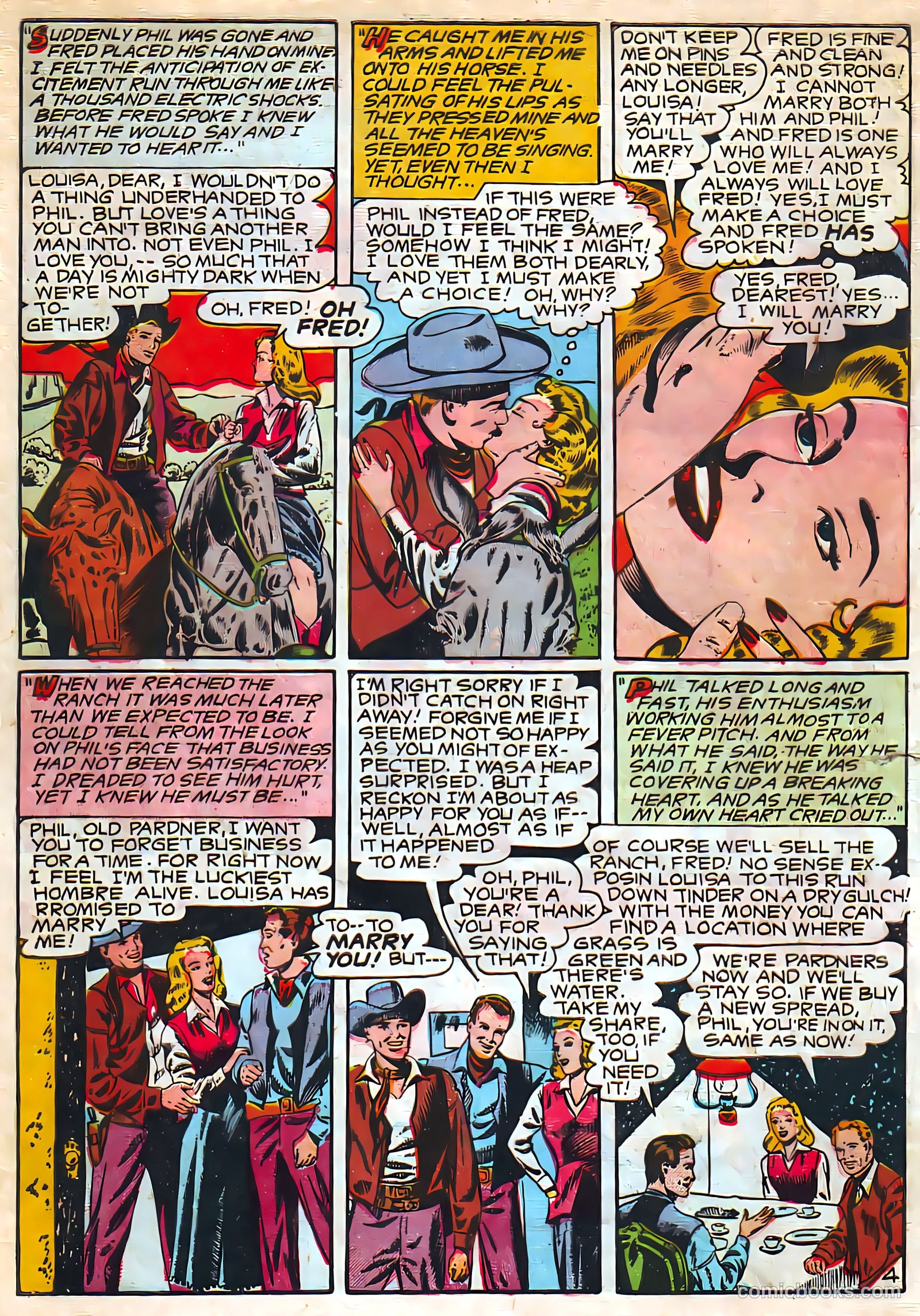 Target Western Romances #107 (1949) — page 6 of 36