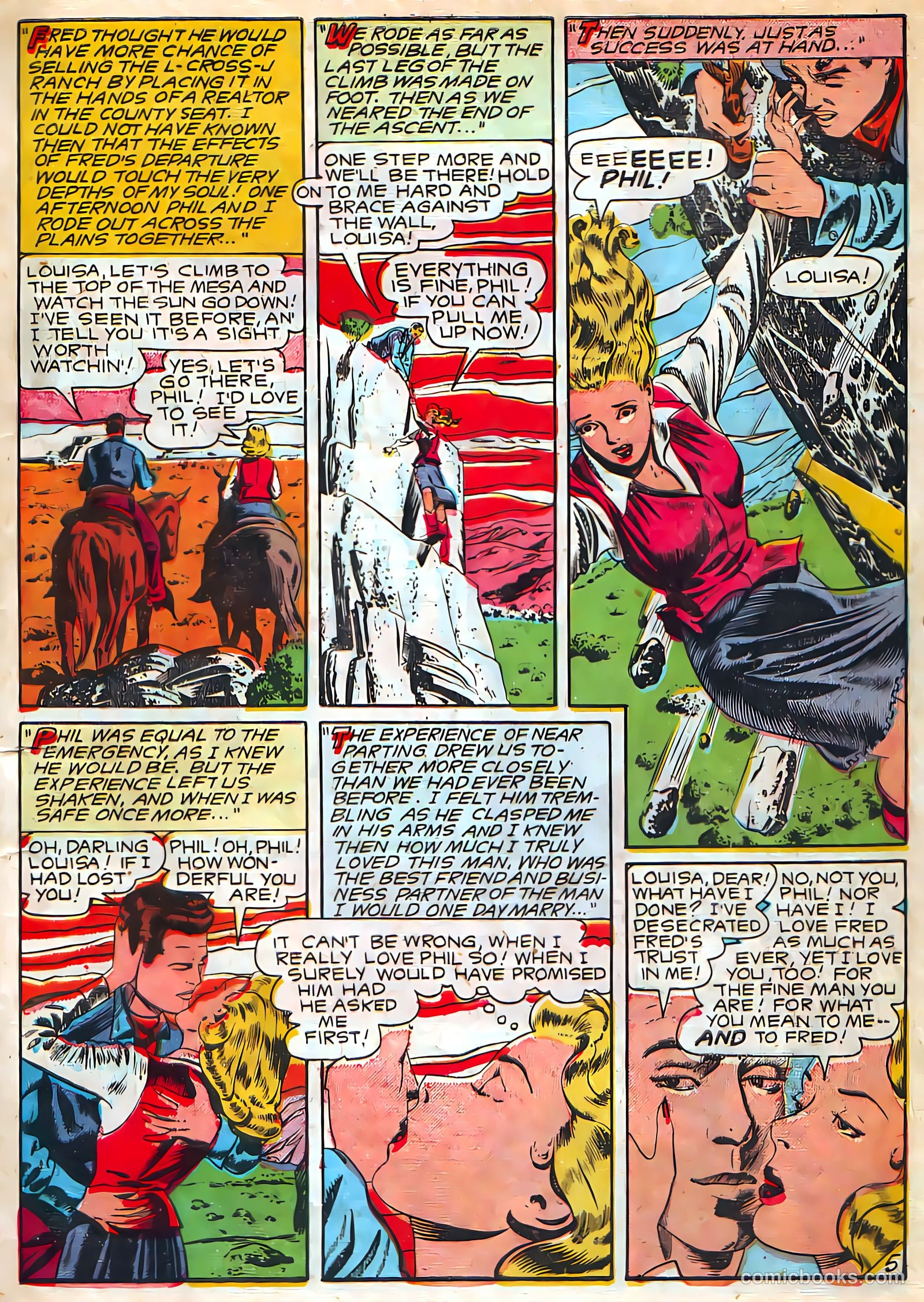 Target Western Romances #107 (1949) — page 7 of 36
