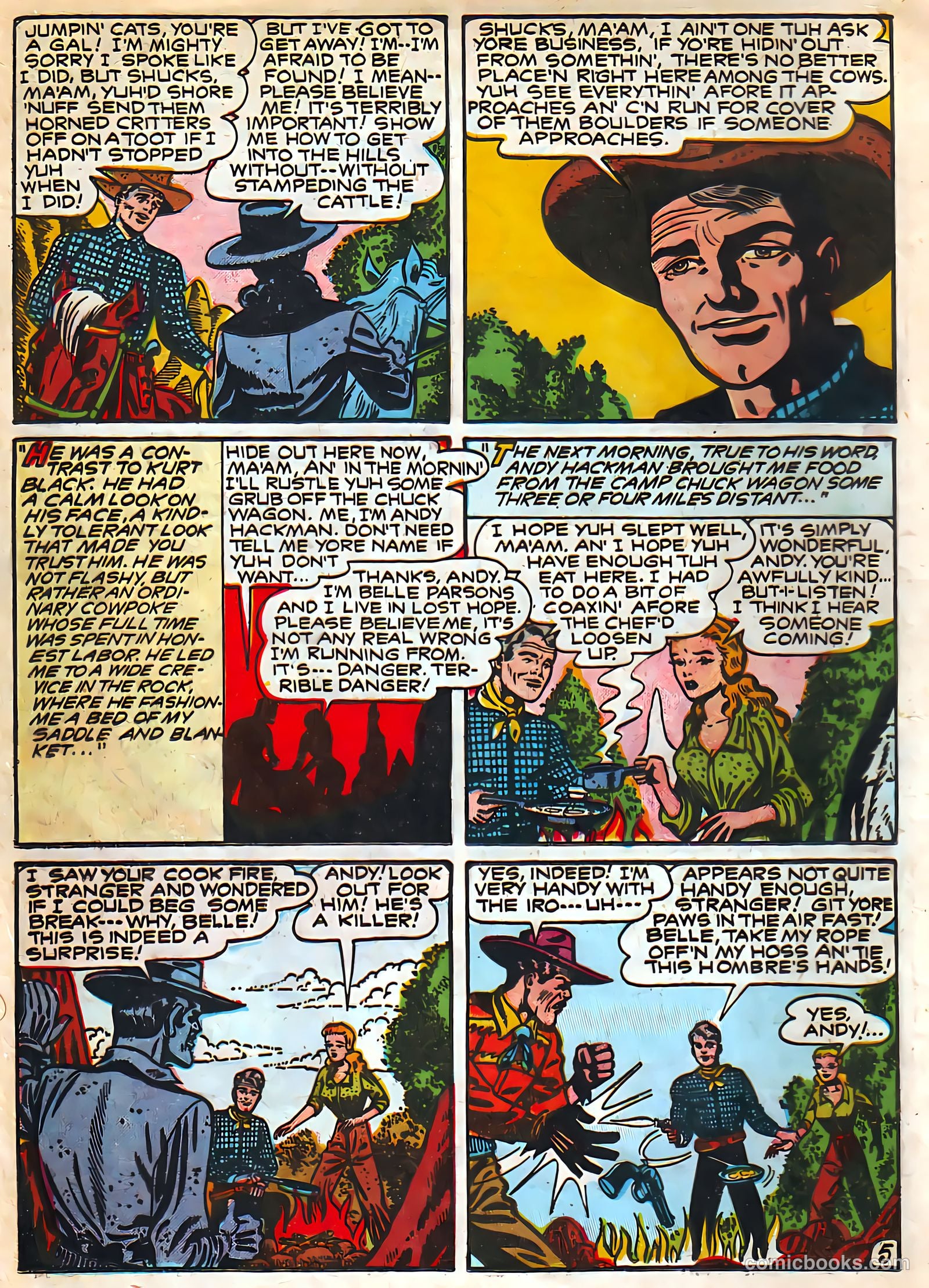 Target Western Romances #107 (1949) — page 16 of 36