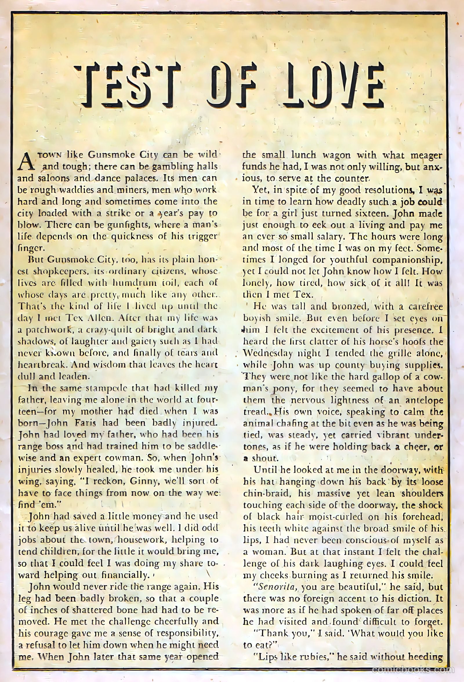 Target Western Romances #107 (1949) — page 19 of 36