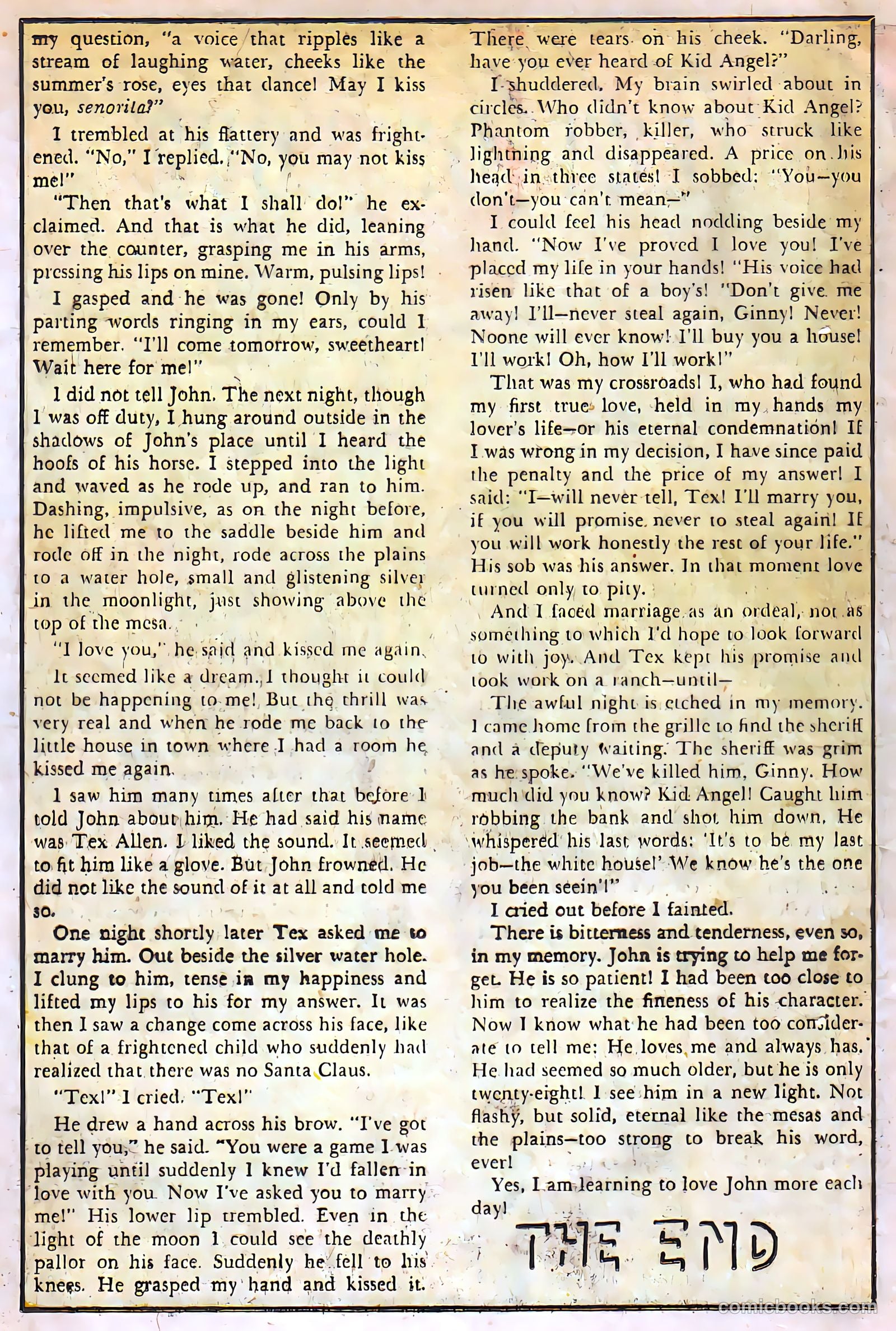 Target Western Romances #107 (1949) — page 20 of 36