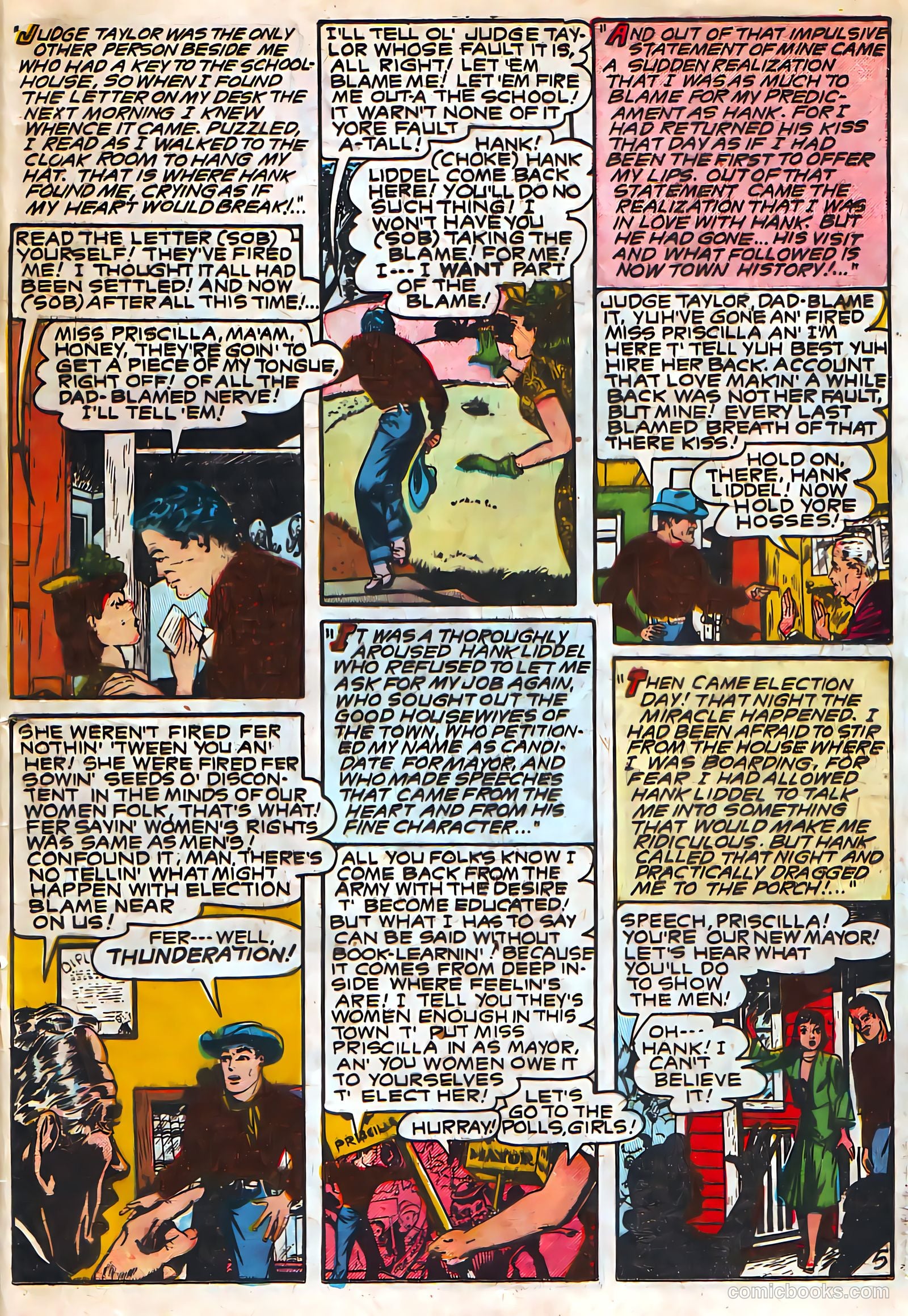 Target Western Romances #107 (1949) — page 25 of 36