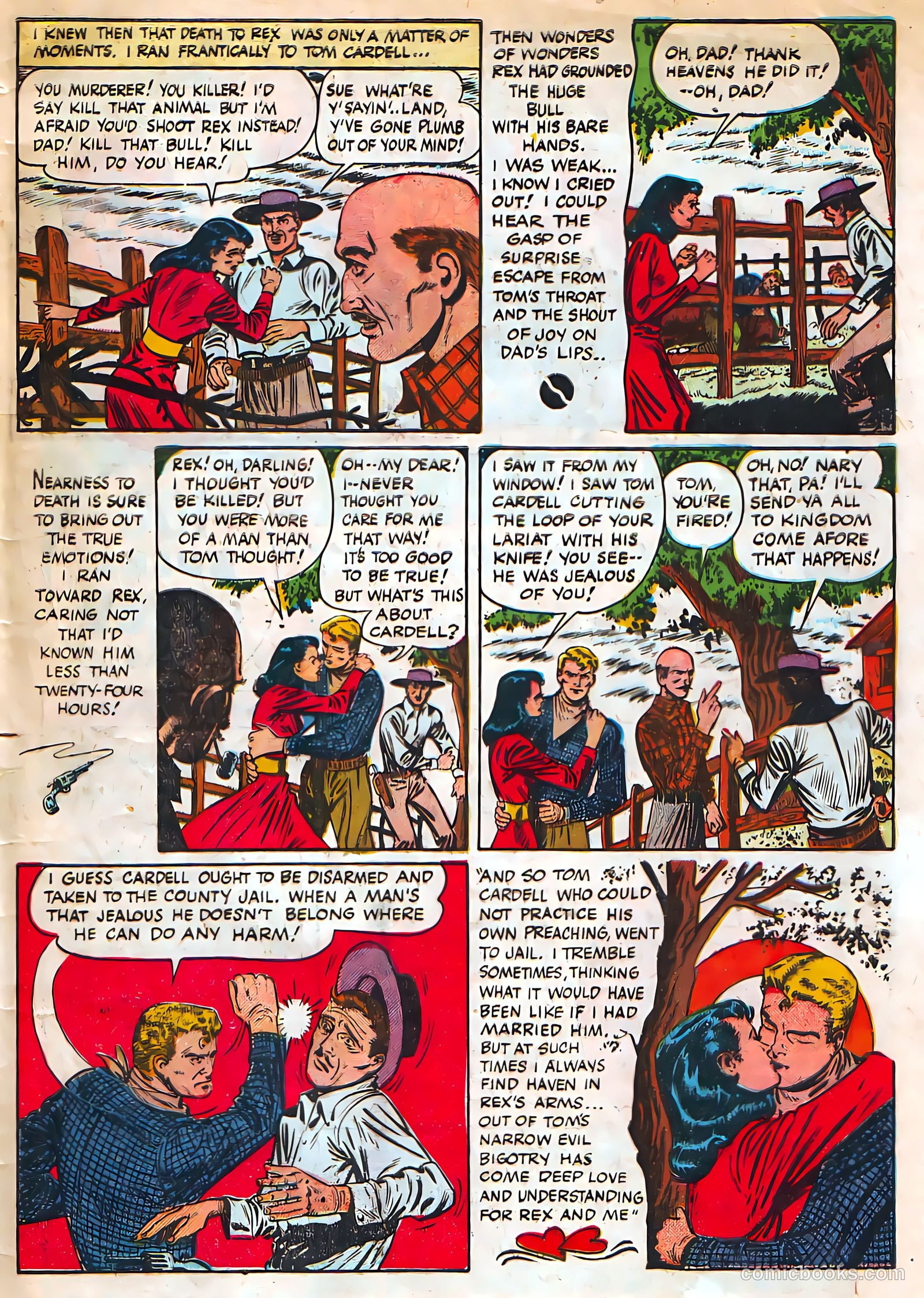 Target Western Romances #107 (1949) — page 33 of 36