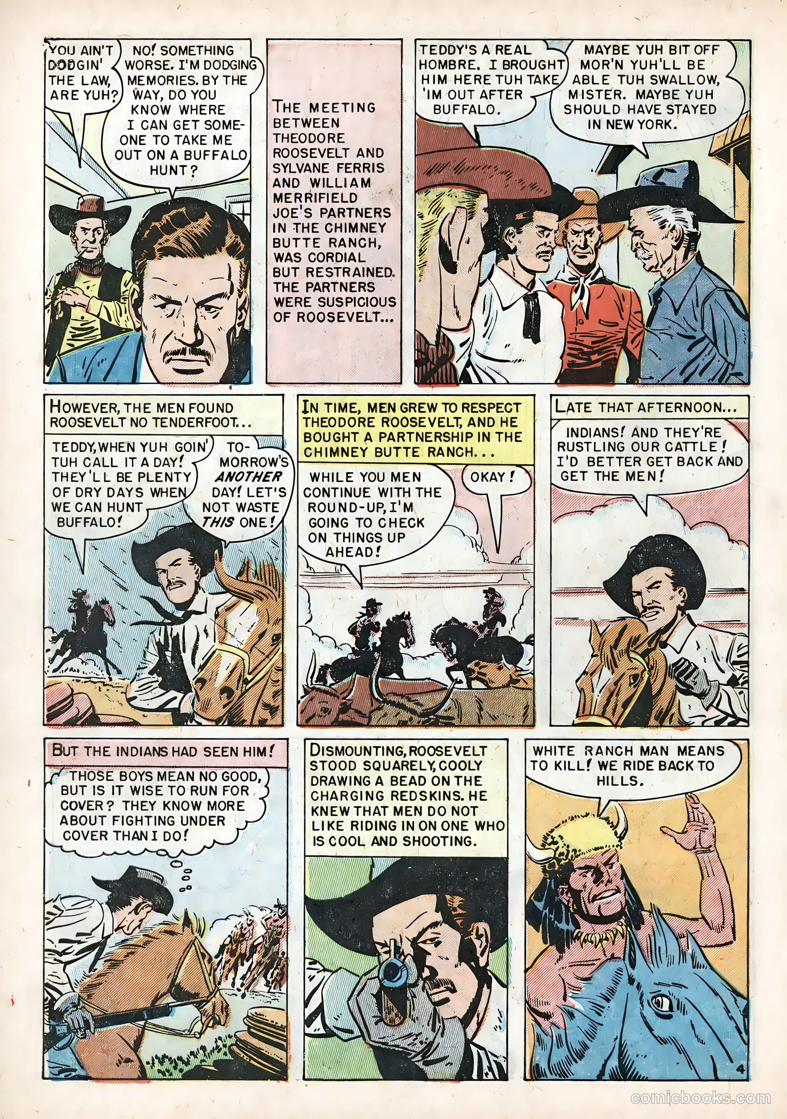 Teddy Roosevelt and His Rough Riders #1 (1950) — page 6 of 36