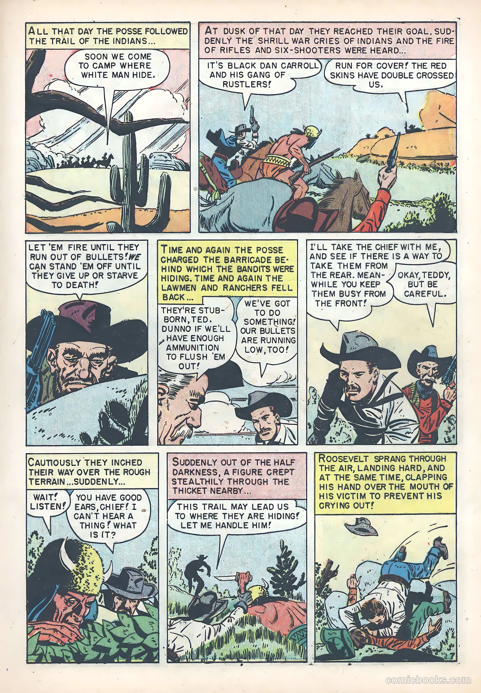 Teddy Roosevelt and His Rough Riders #1 (1950) — page 9 of 36