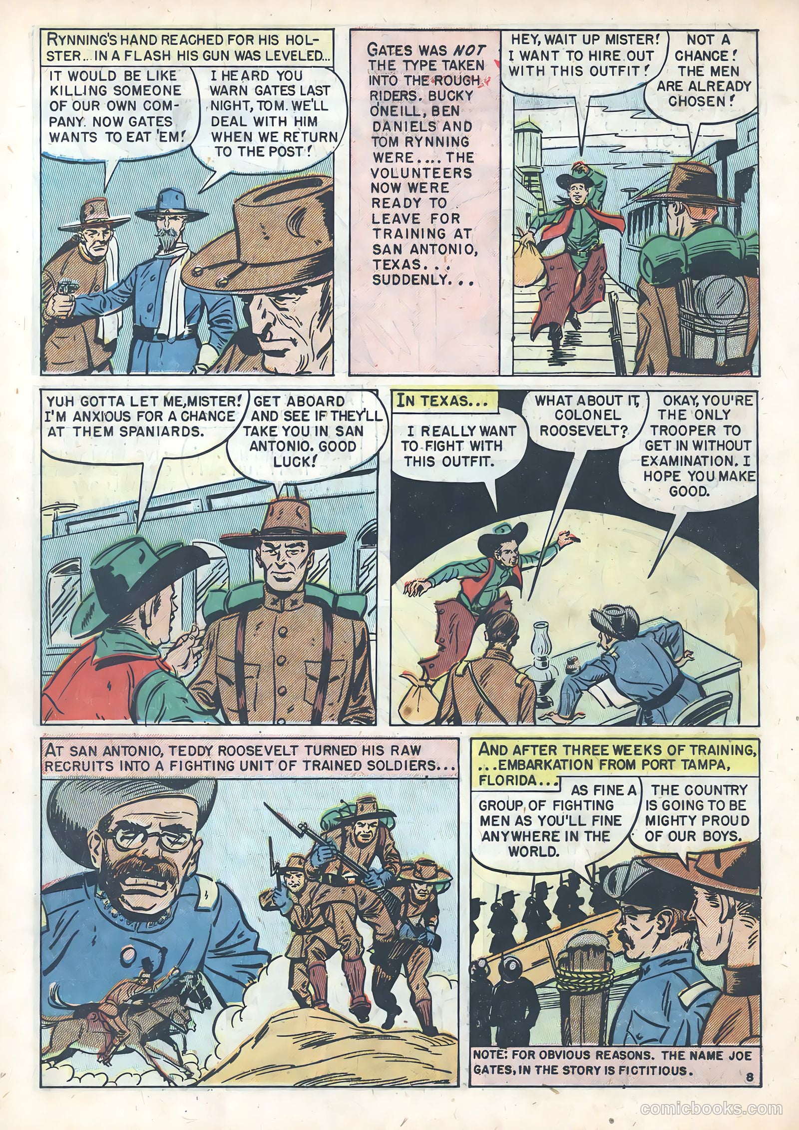 Teddy Roosevelt and His Rough Riders #1 (1950) — page 18 of 36