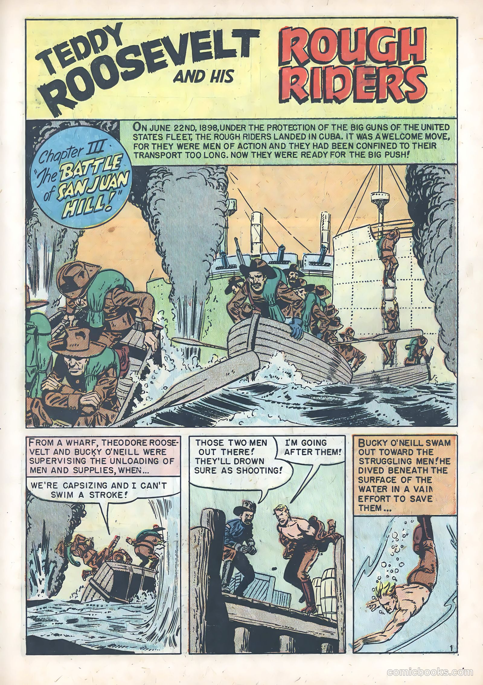 Teddy Roosevelt and His Rough Riders #1 (1950) — page 19 of 36
