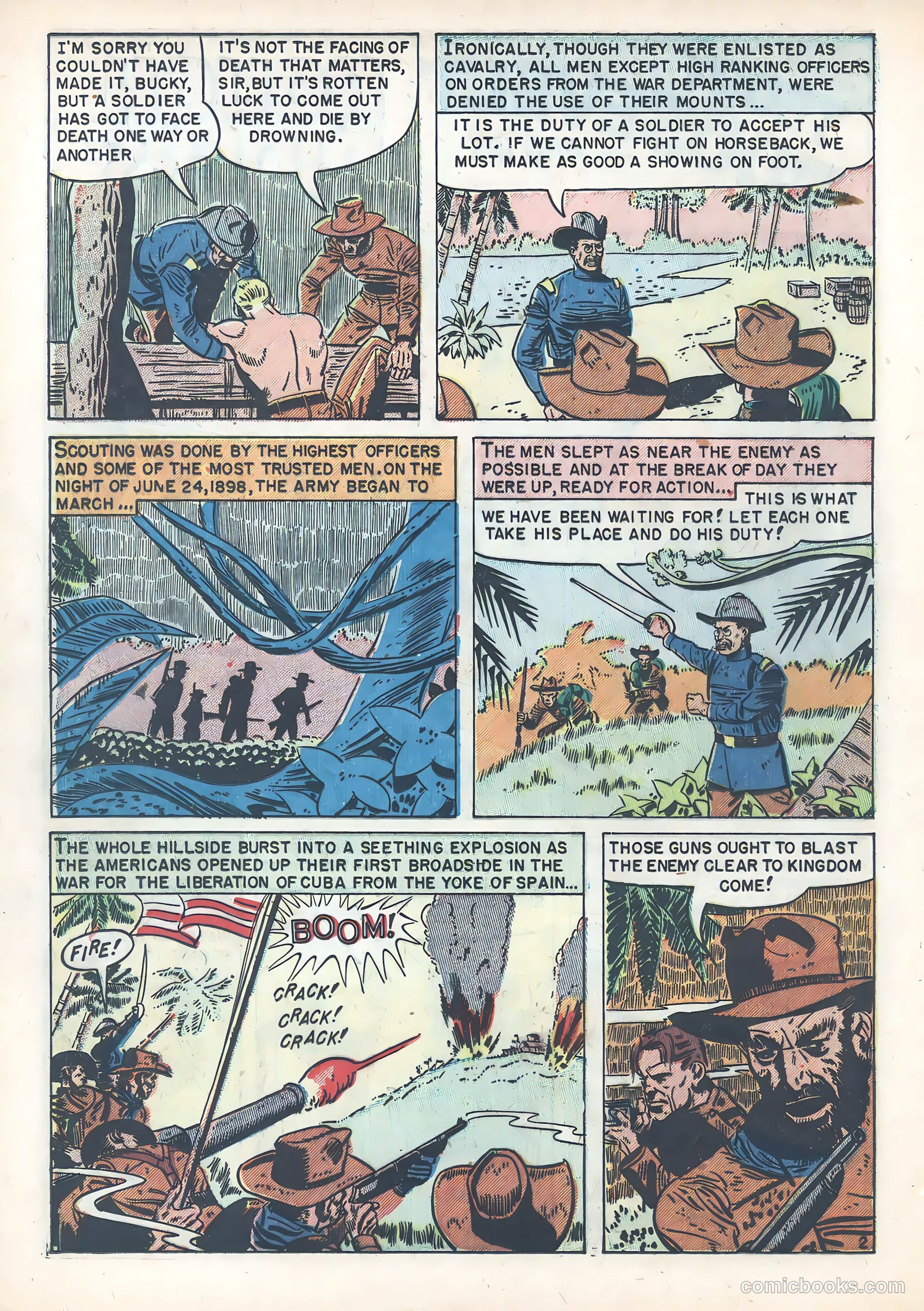 Teddy Roosevelt and His Rough Riders #1 (1950) — page 20 of 36