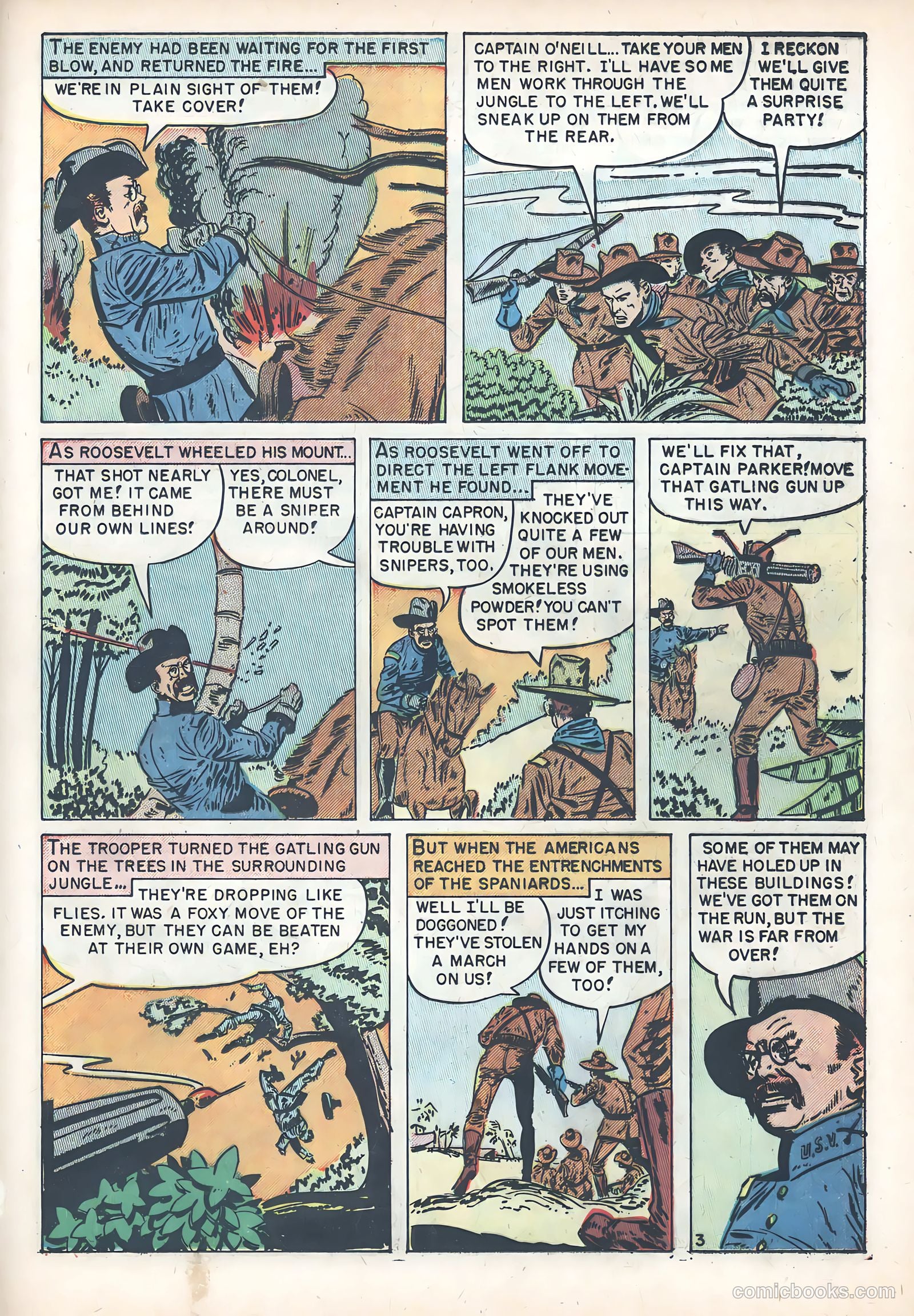 Teddy Roosevelt and His Rough Riders #1 (1950) — page 21 of 36