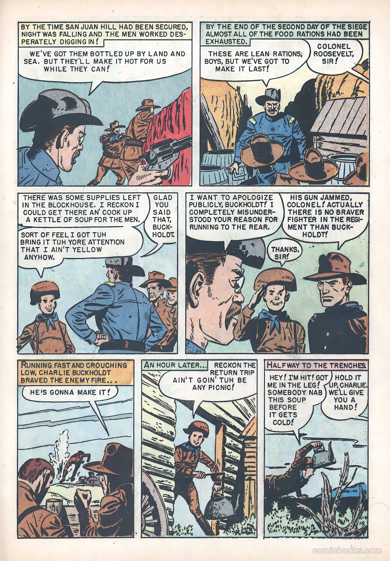 Teddy Roosevelt and His Rough Riders #1 (1950) — page 25 of 36